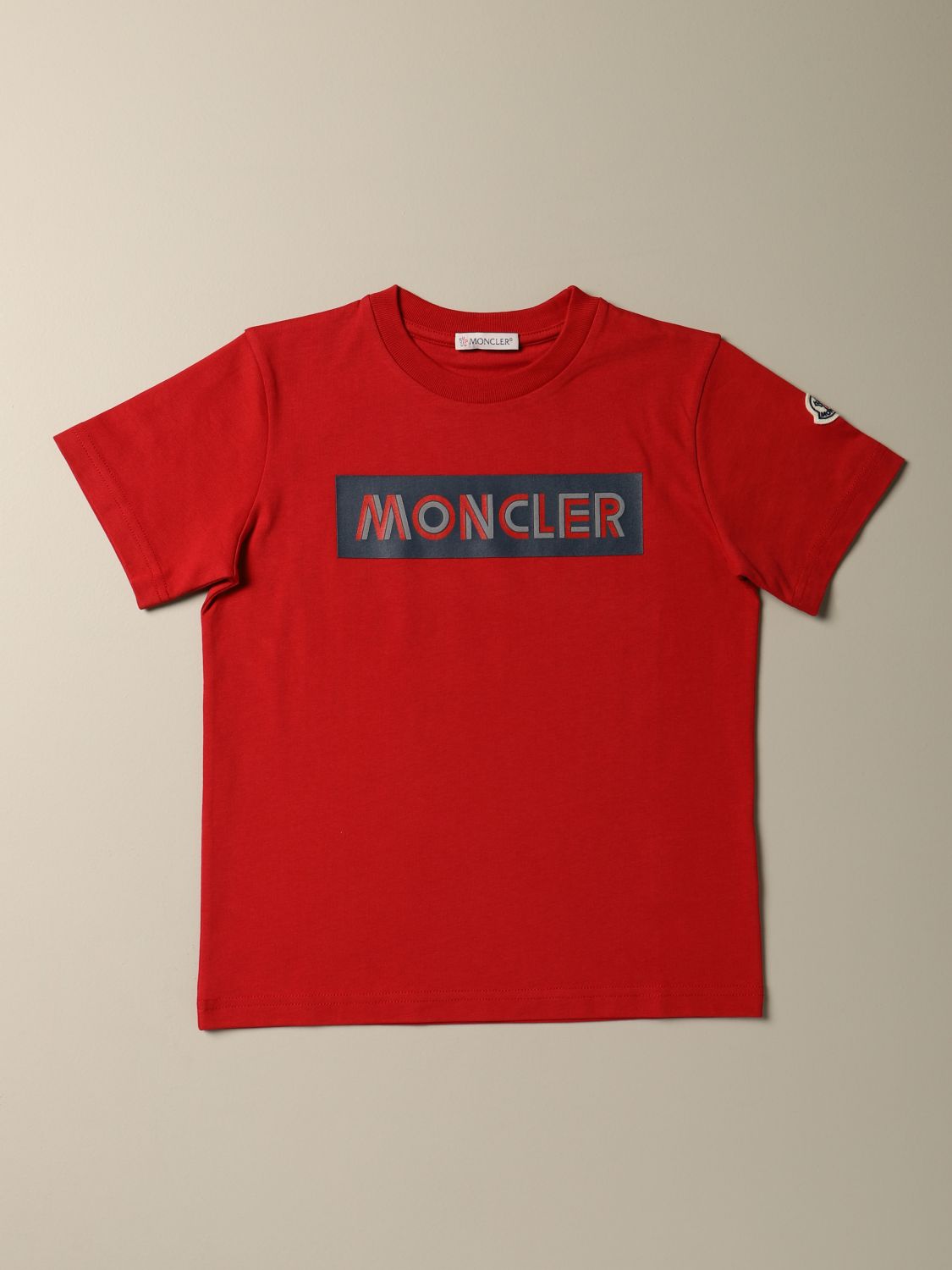 moncler red t shirt
