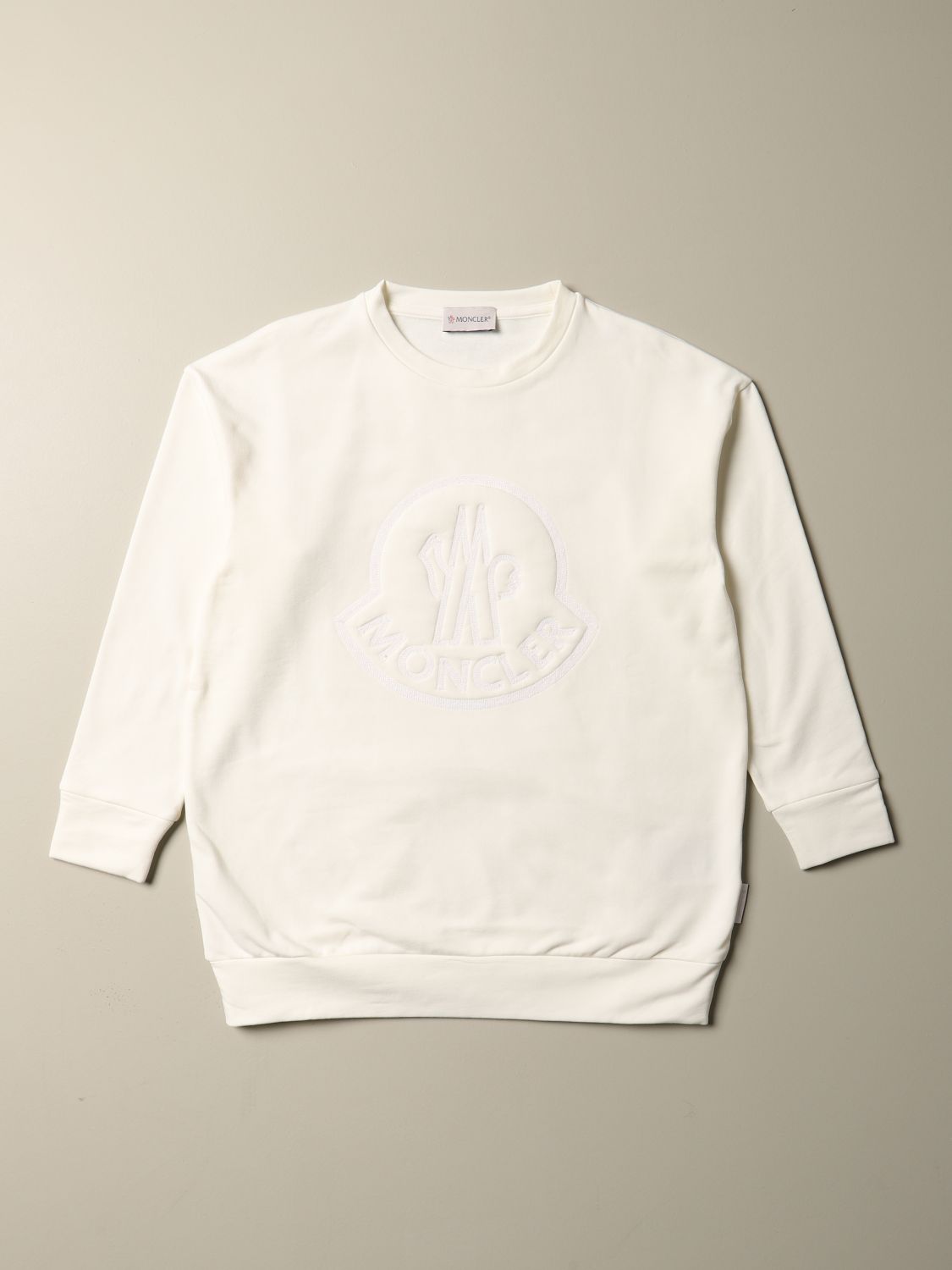 white moncler sweatshirt