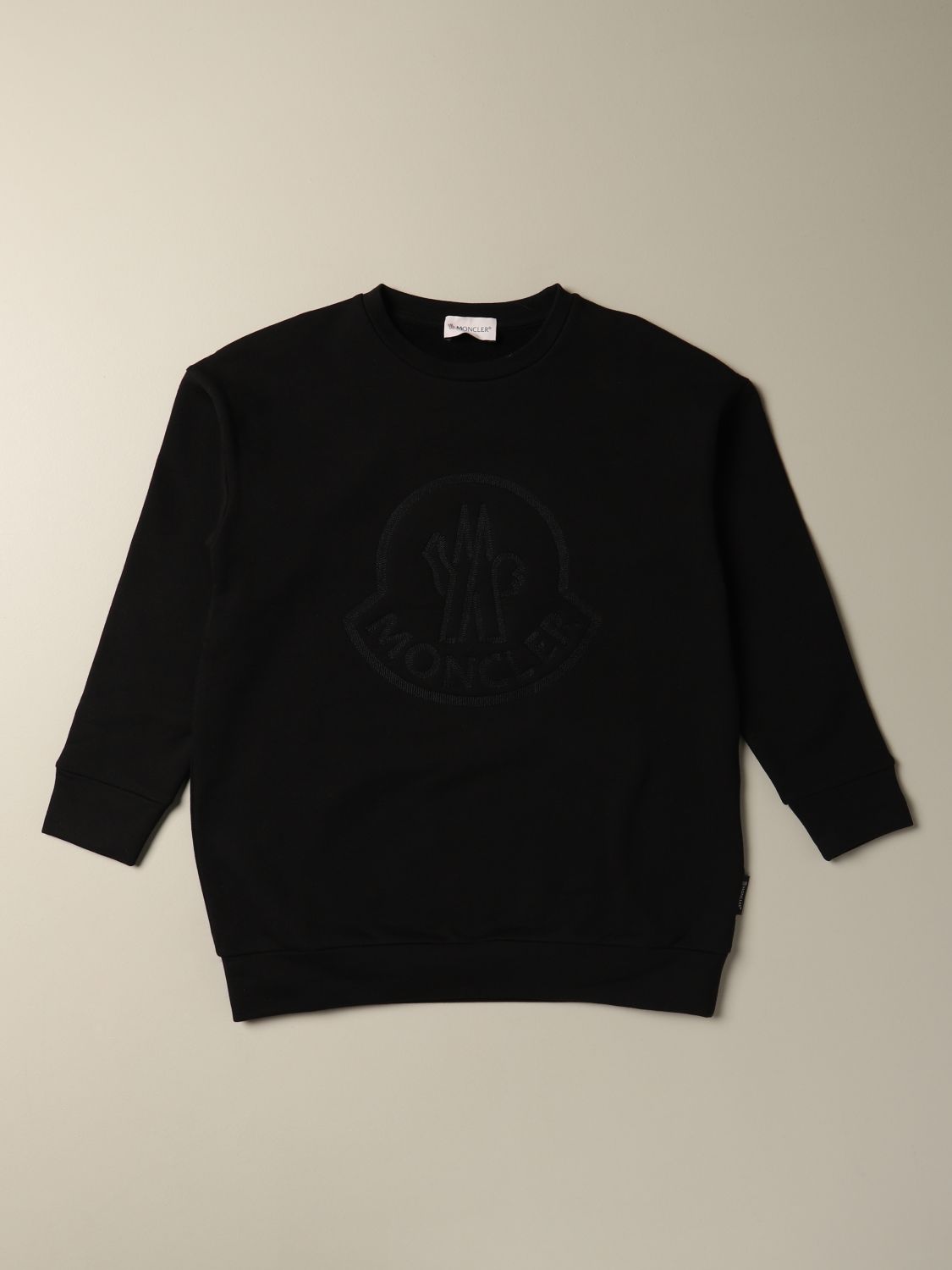 Moncler Logo Patch Sweatshirt Black