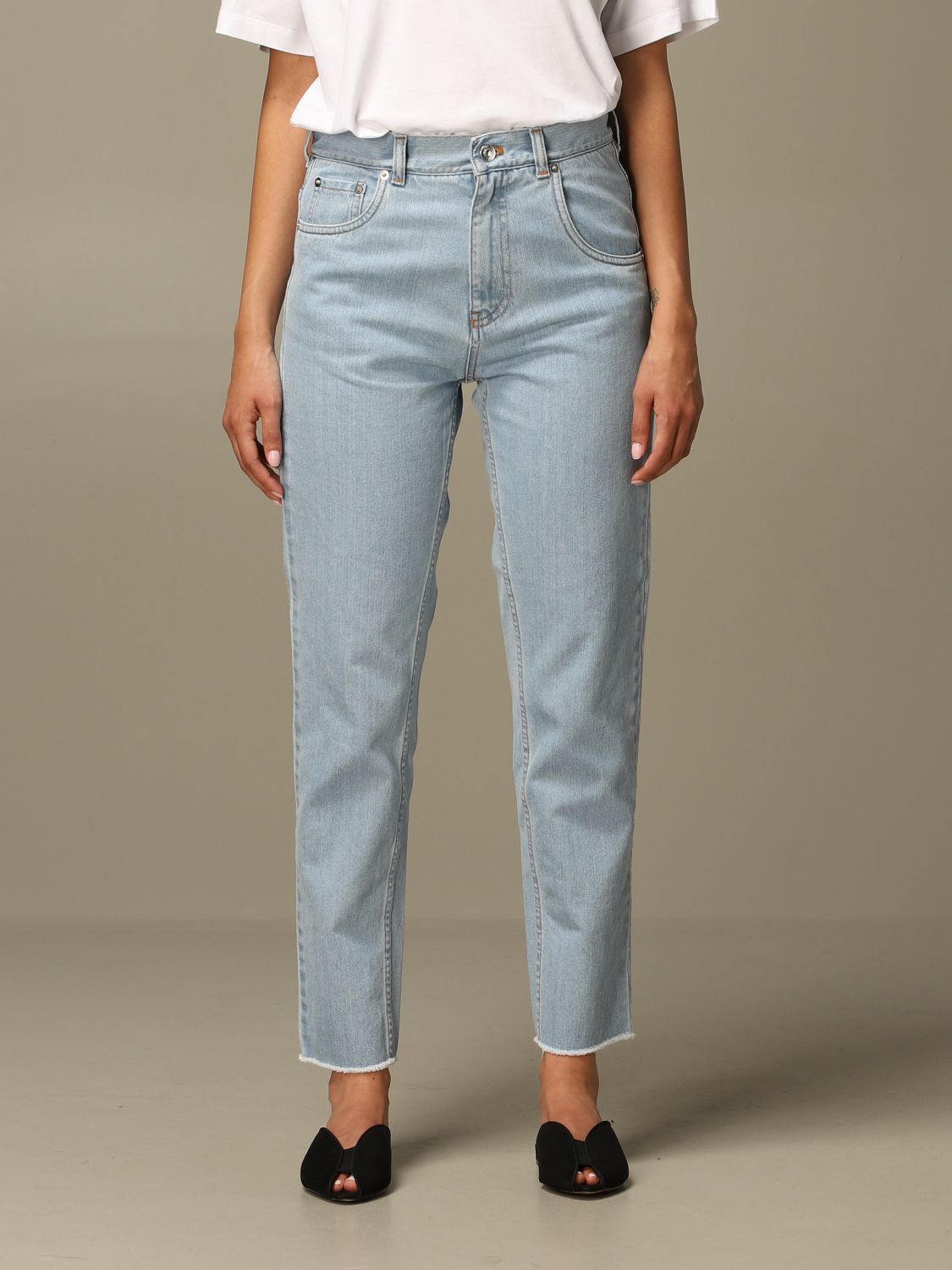 N° 21 Outlet: N ° 21 jeans in 5-pocket denim - Stone Washed | N 
