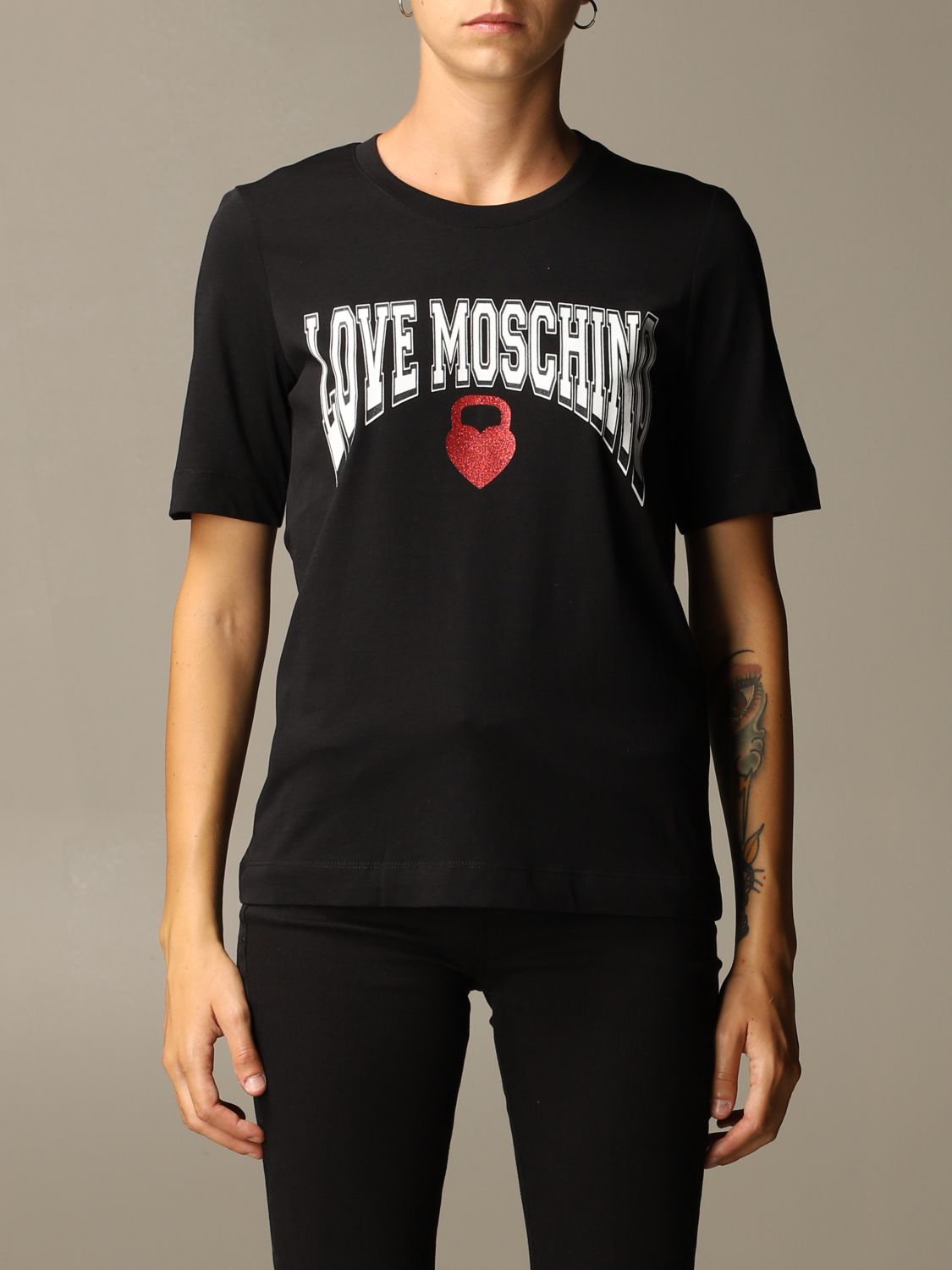 love moschino black t shirt