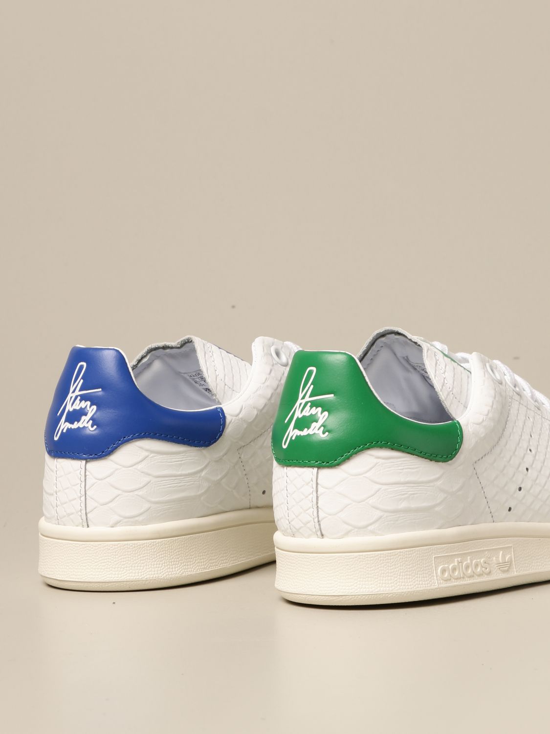 Stan Smith Adidas Originals sneakers in python-effect leather فتيل الشمع