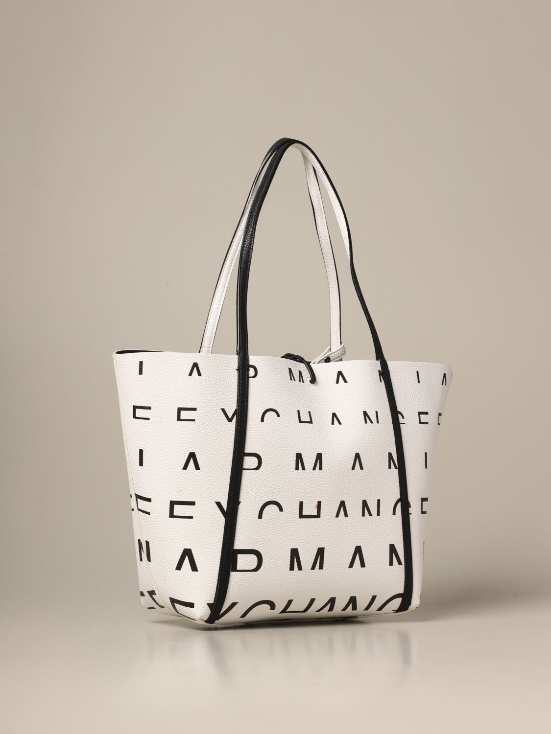 armani exchange tote bag with shoulder strap