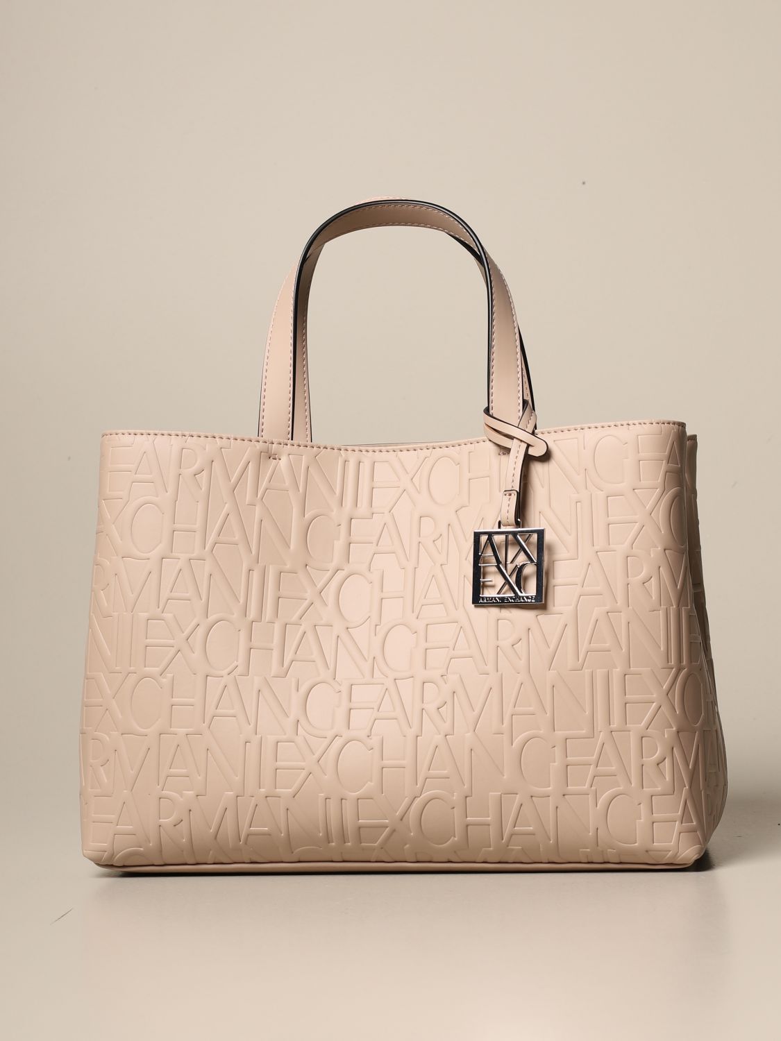 ARMANI EXCHANGE: handbag in synthetic leather - Beige | Armani Exchange ...