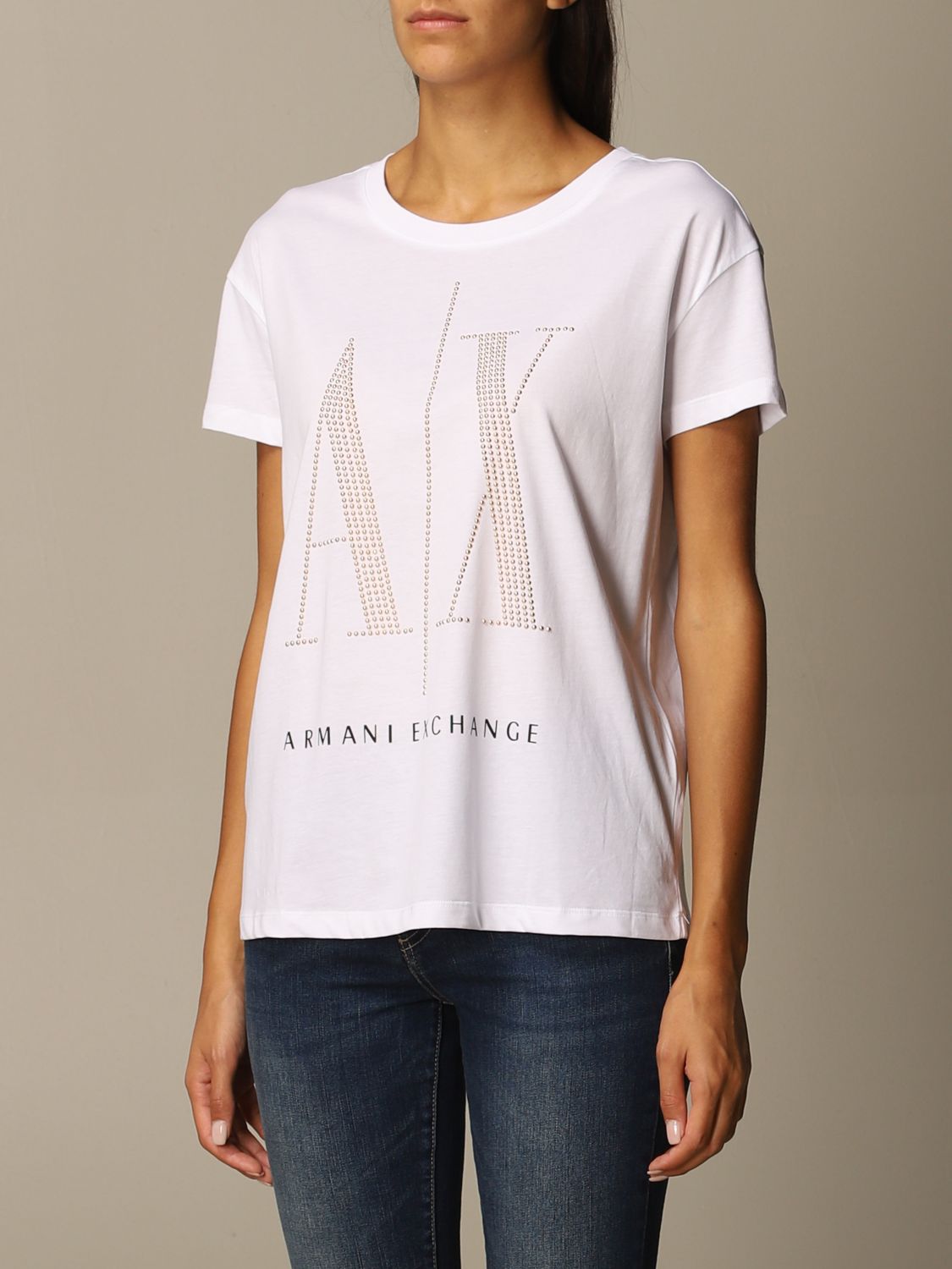 armani exchange half sleeve shirt