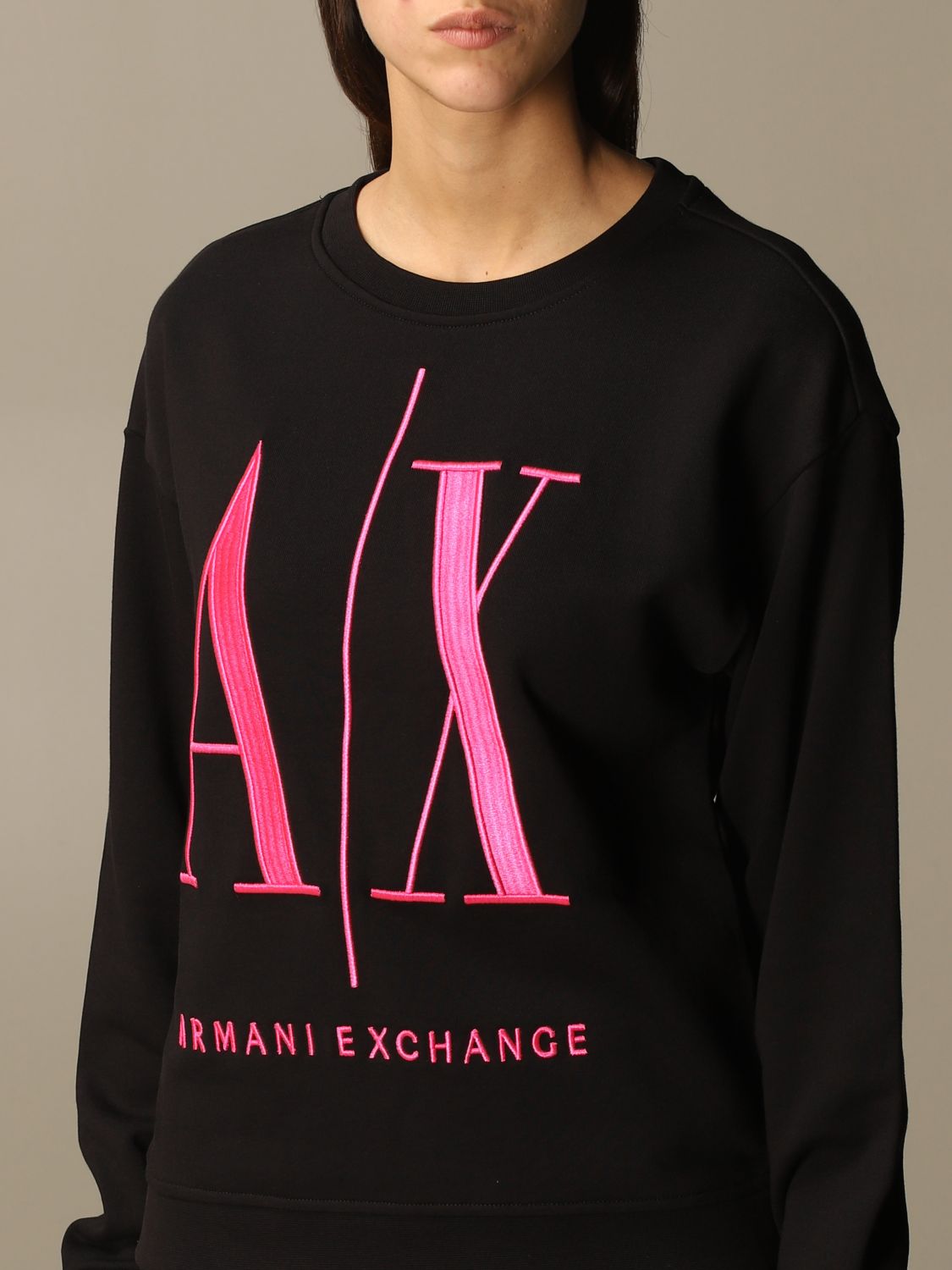 armani exchange crew neck sweatshirt