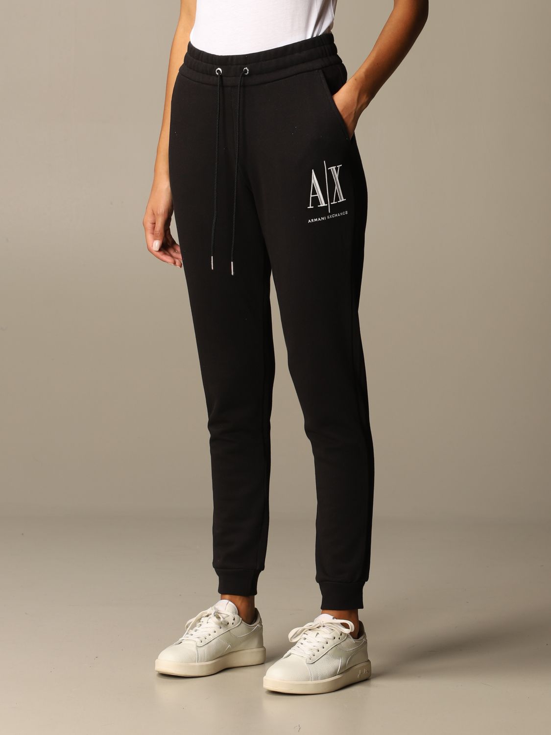 ARMANI EXCHANGE: Pantalón mujer - Negro | Pantalón Armani Exchange 8NYPCX  YJ68Z GIGLIO.COM