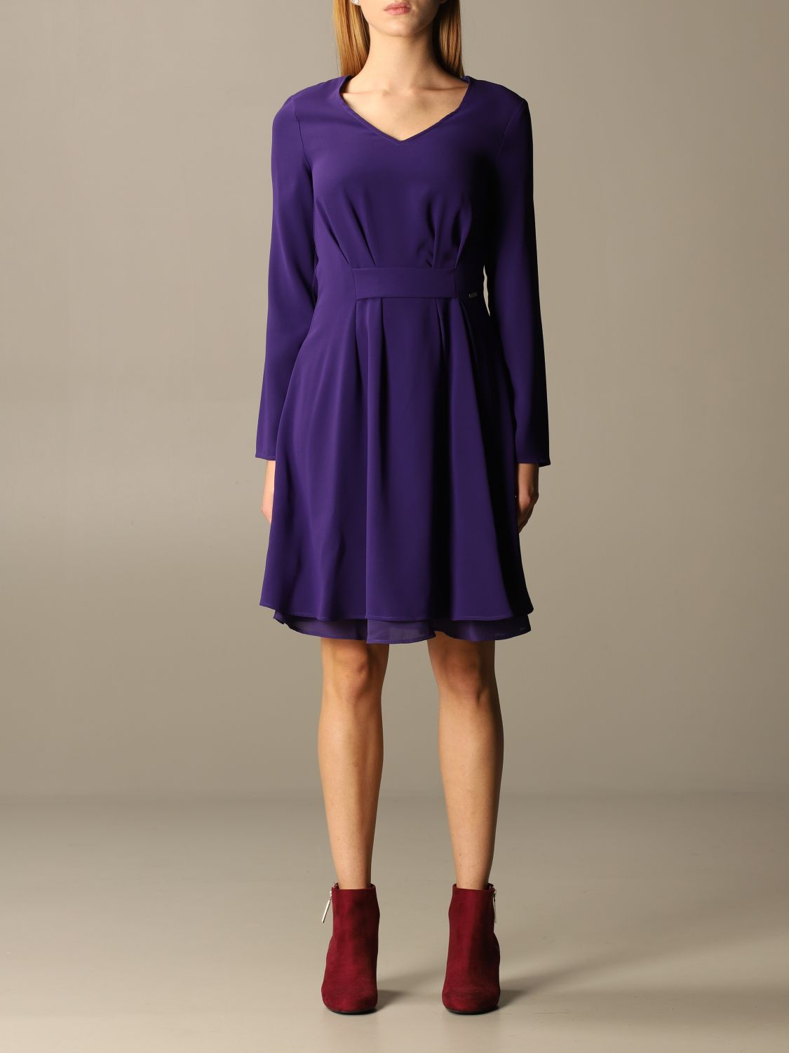 armani exchange purple dress