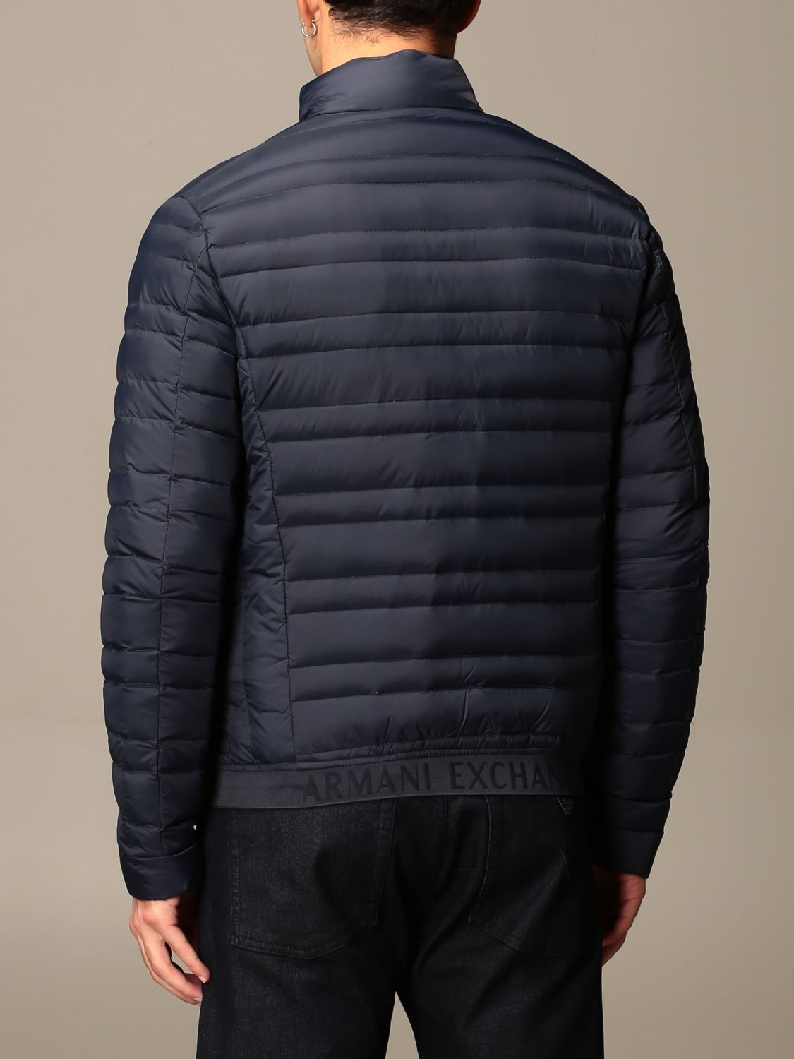 ARMANI EXCHANGE light down jacket with zip Navy Armani Exchange