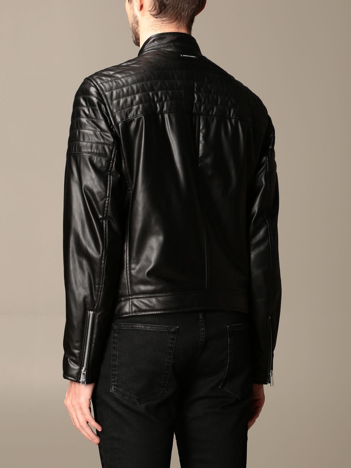 Jacket Armani Exchange: Armani Exchange synthetic leather jacket with zip black 2