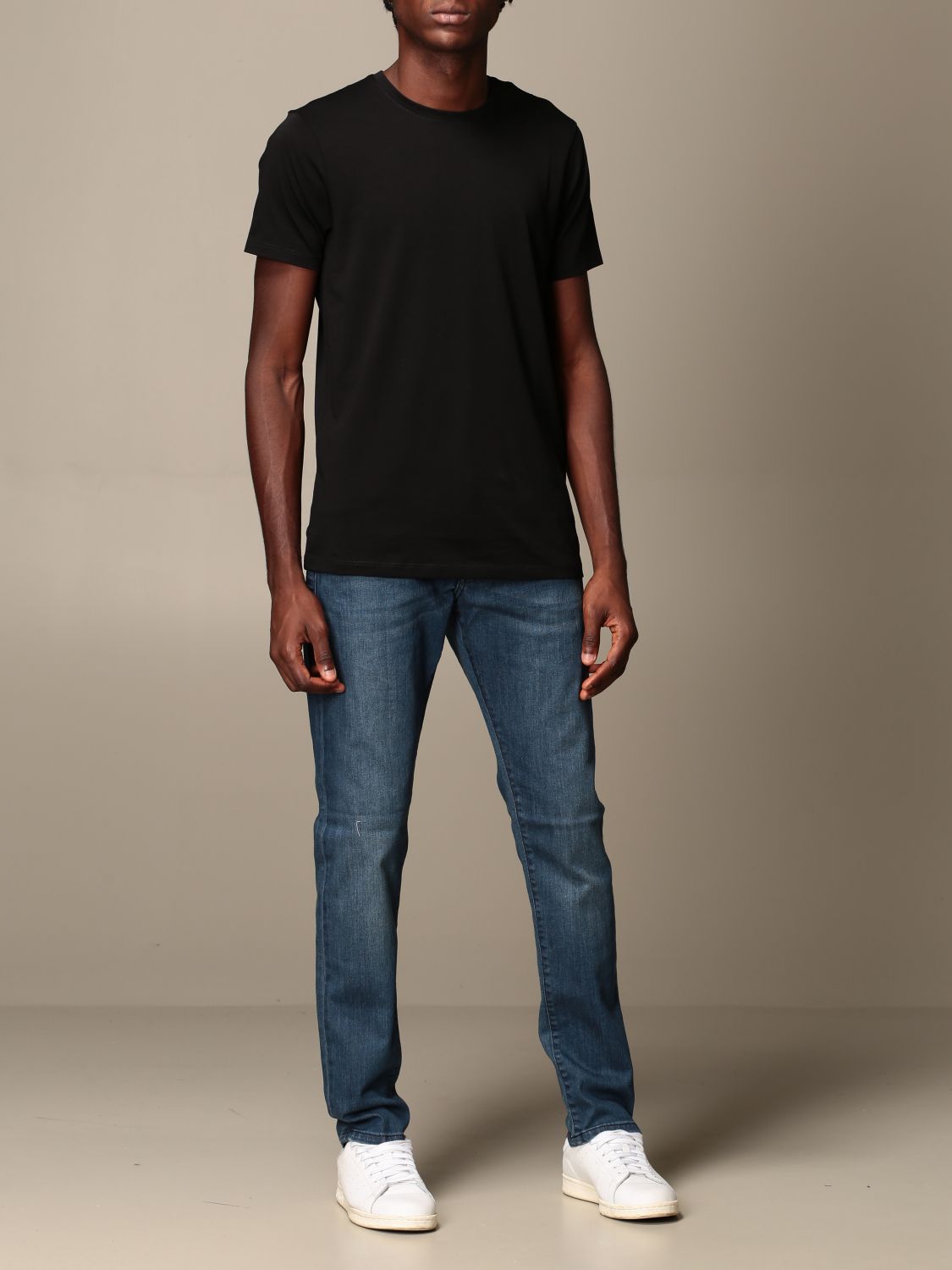 T-shirt Armani Exchange: Armani Exchange basic short-sleeved T-shirt black 2