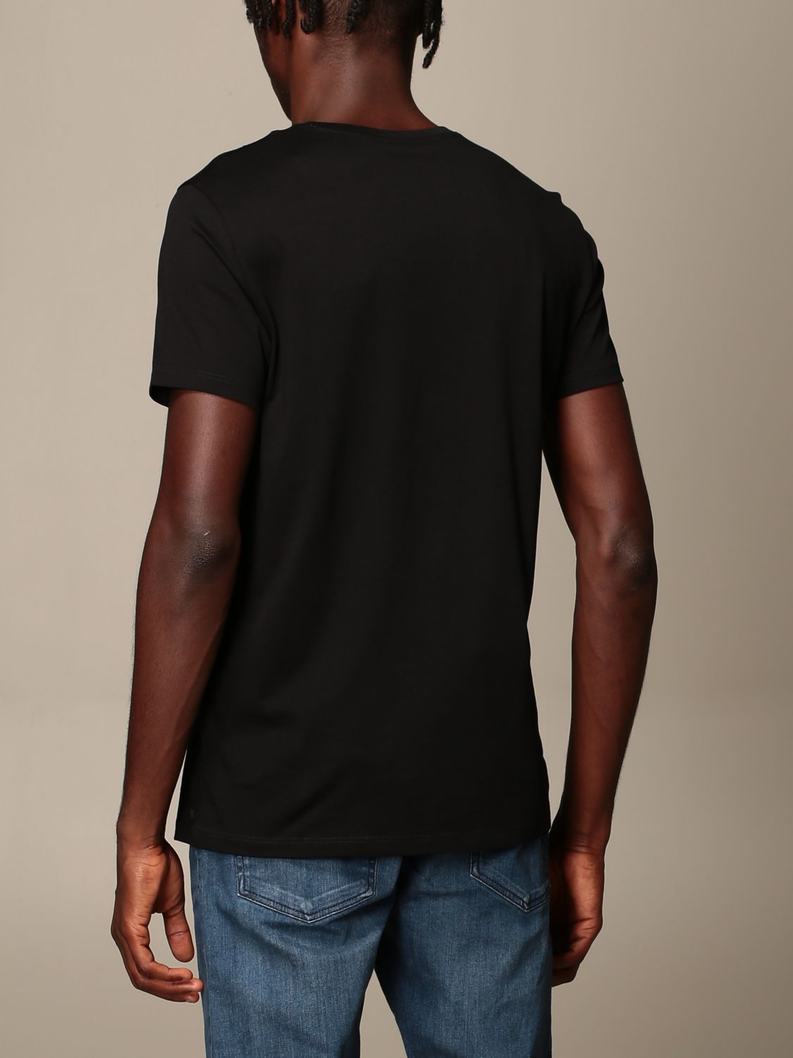 T-shirt Armani Exchange: Armani Exchange basic short-sleeved T-shirt black 3