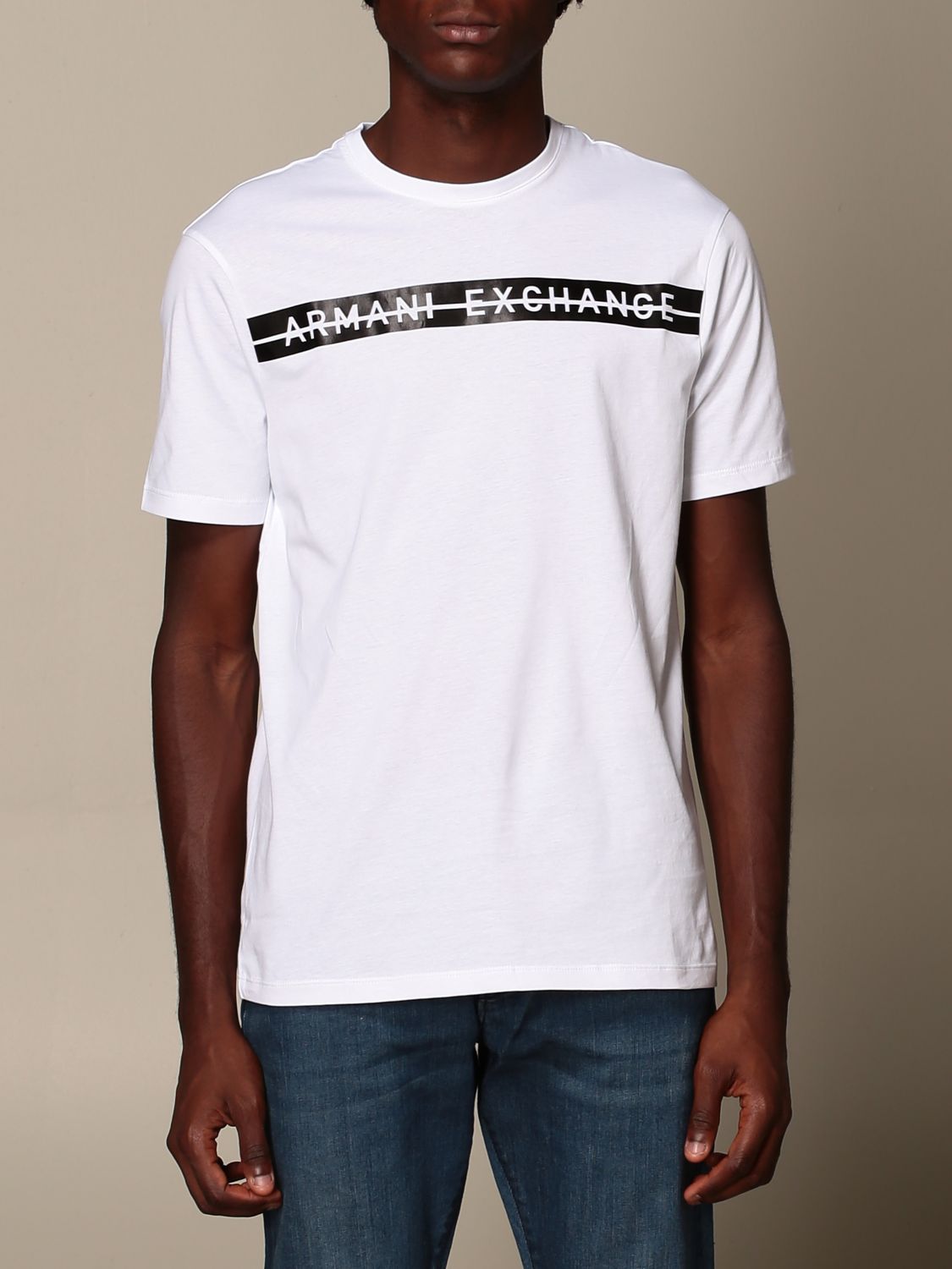 ARMANI EXCHANGE: logo T-shirt | T-Shirt Armani Exchange Men White | T ...