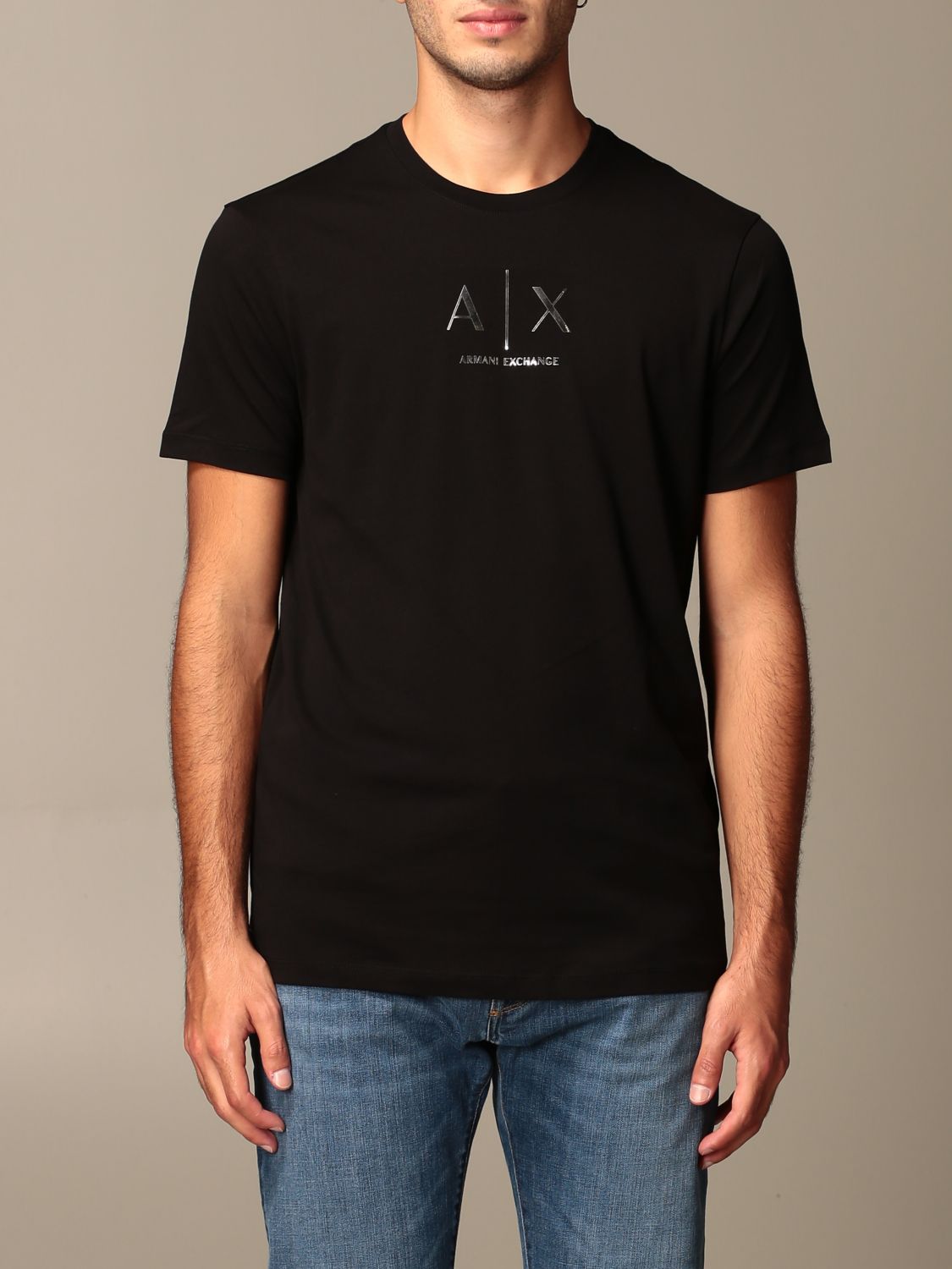 ARMANI EXCHANGE: t-shirt for men - Black | Armani Exchange t-shirt ...
