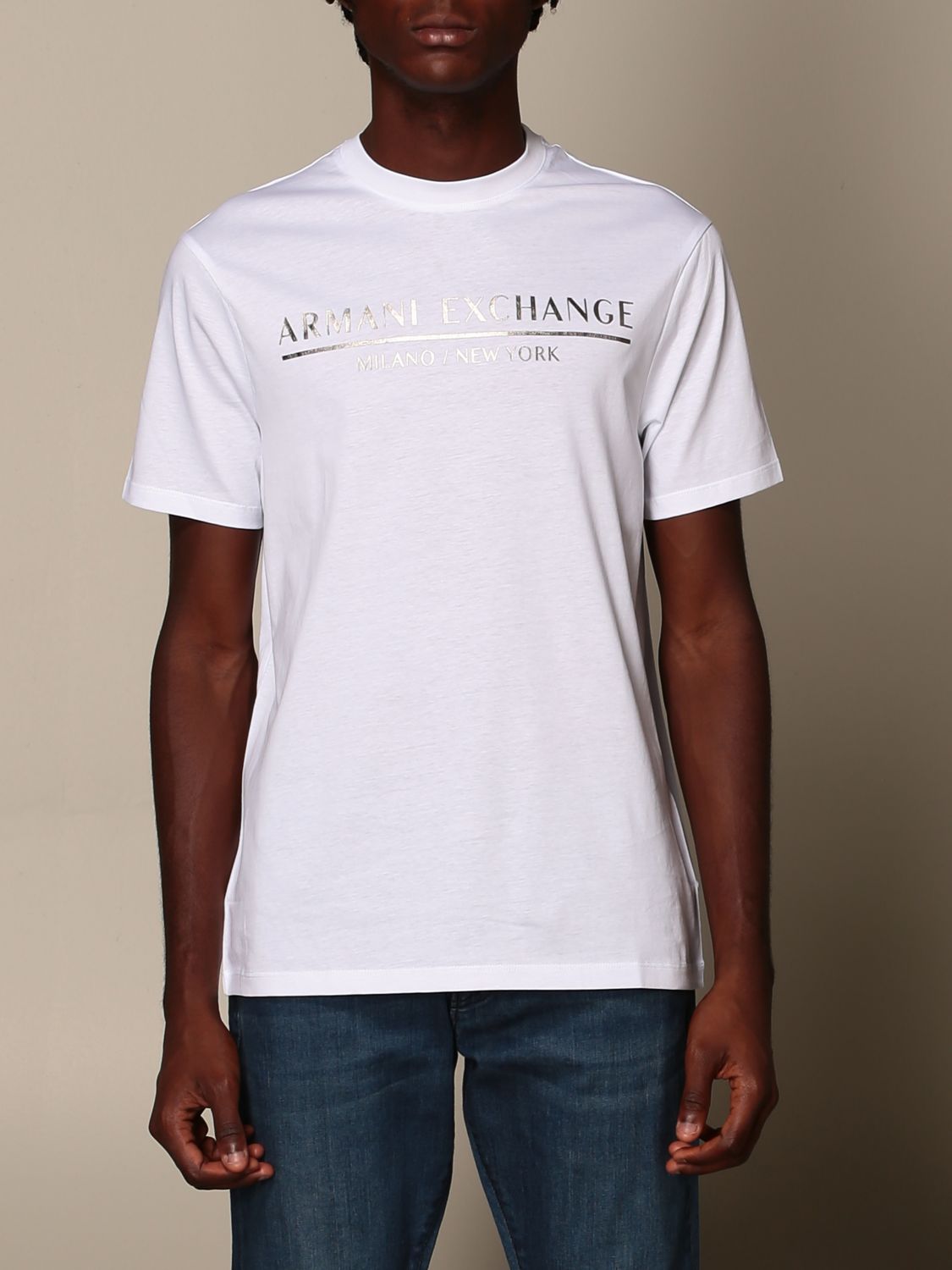 Exchange Outlet: - White | Armani t-shirt 6HZTLI ZJ9AZ online on GIGLIO.COM
