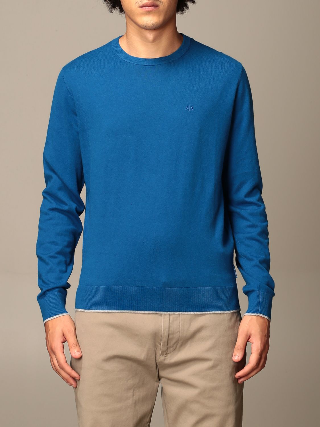 blue armani jumper