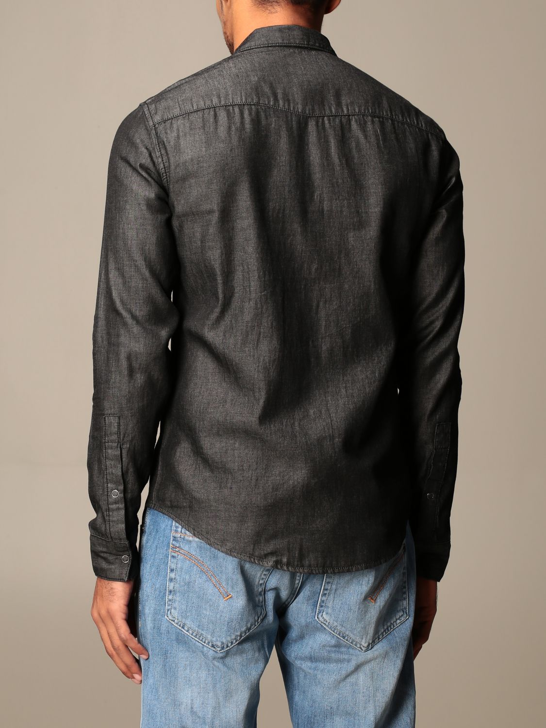 armani exchange denim shirt