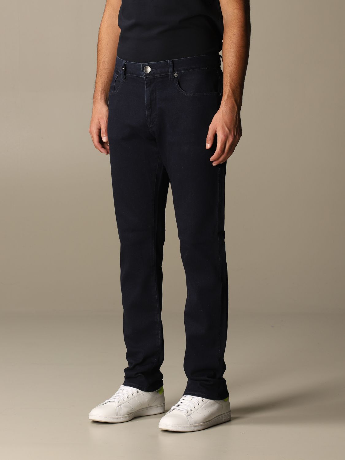 Armani Exchange Outlet: jeans for men - Navy | Armani Exchange jeans 6HZJ13  Z8QMZ online on 