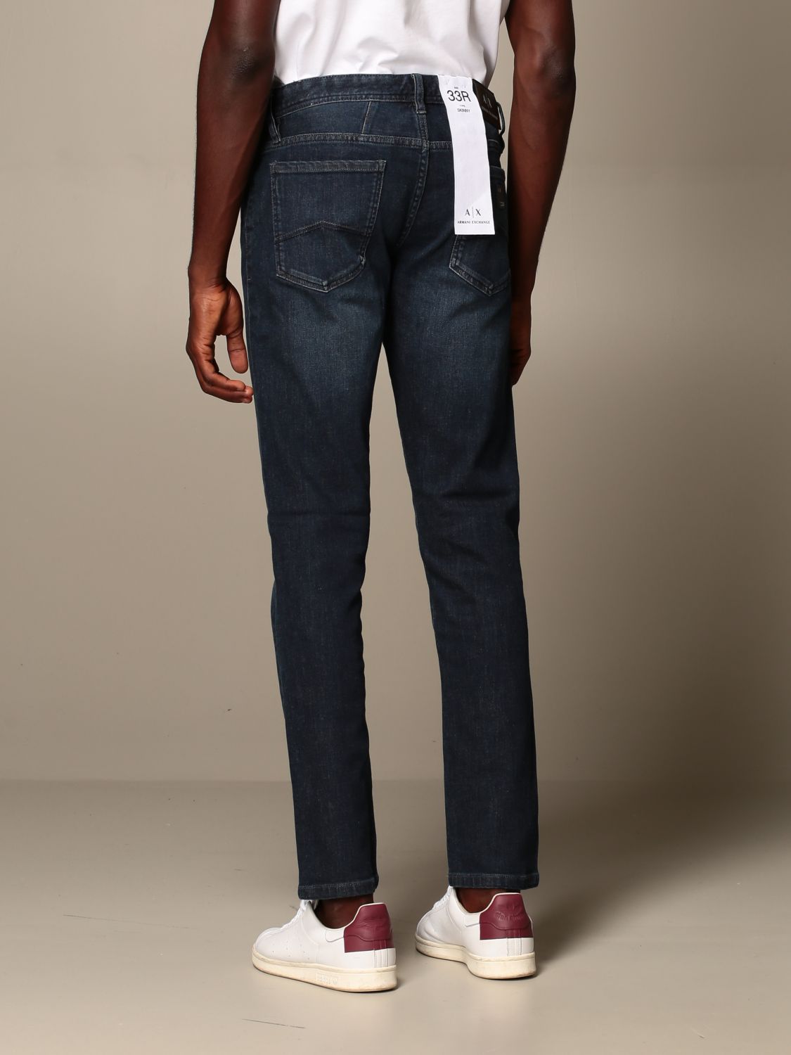 Armani Exchange Outlet: Jeans in denim stretch - Blue | Jeans Armani