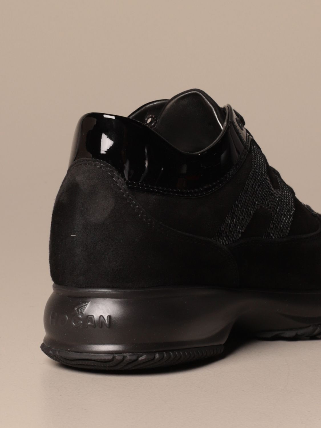 black hogan shoes