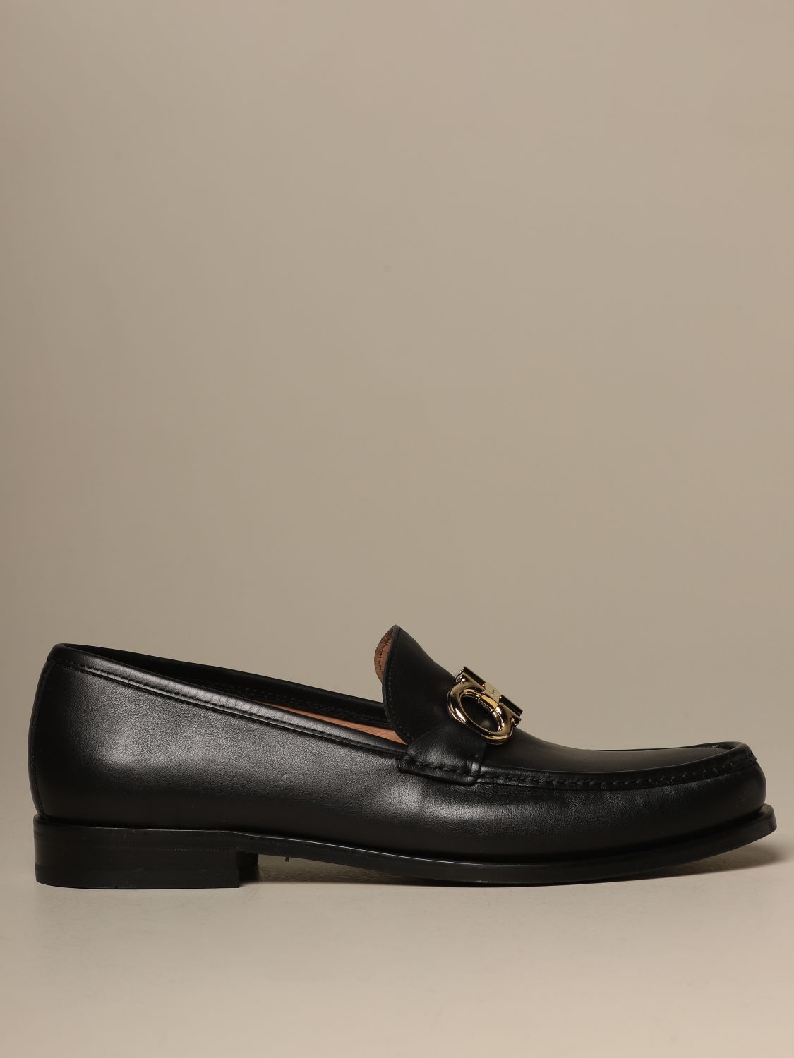 SALVATORE FERRAGAMO: Shoes men - Black | Loafers Salvatore Ferragamo ...