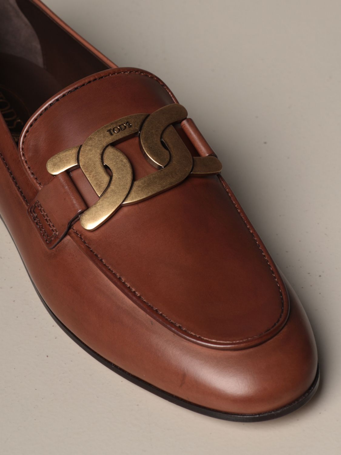 tod's leather moccasins