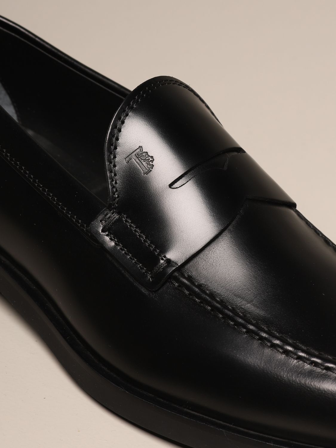 TODS: Tod's moccasin in leather with rubber sole | Loafers Tods Men ...