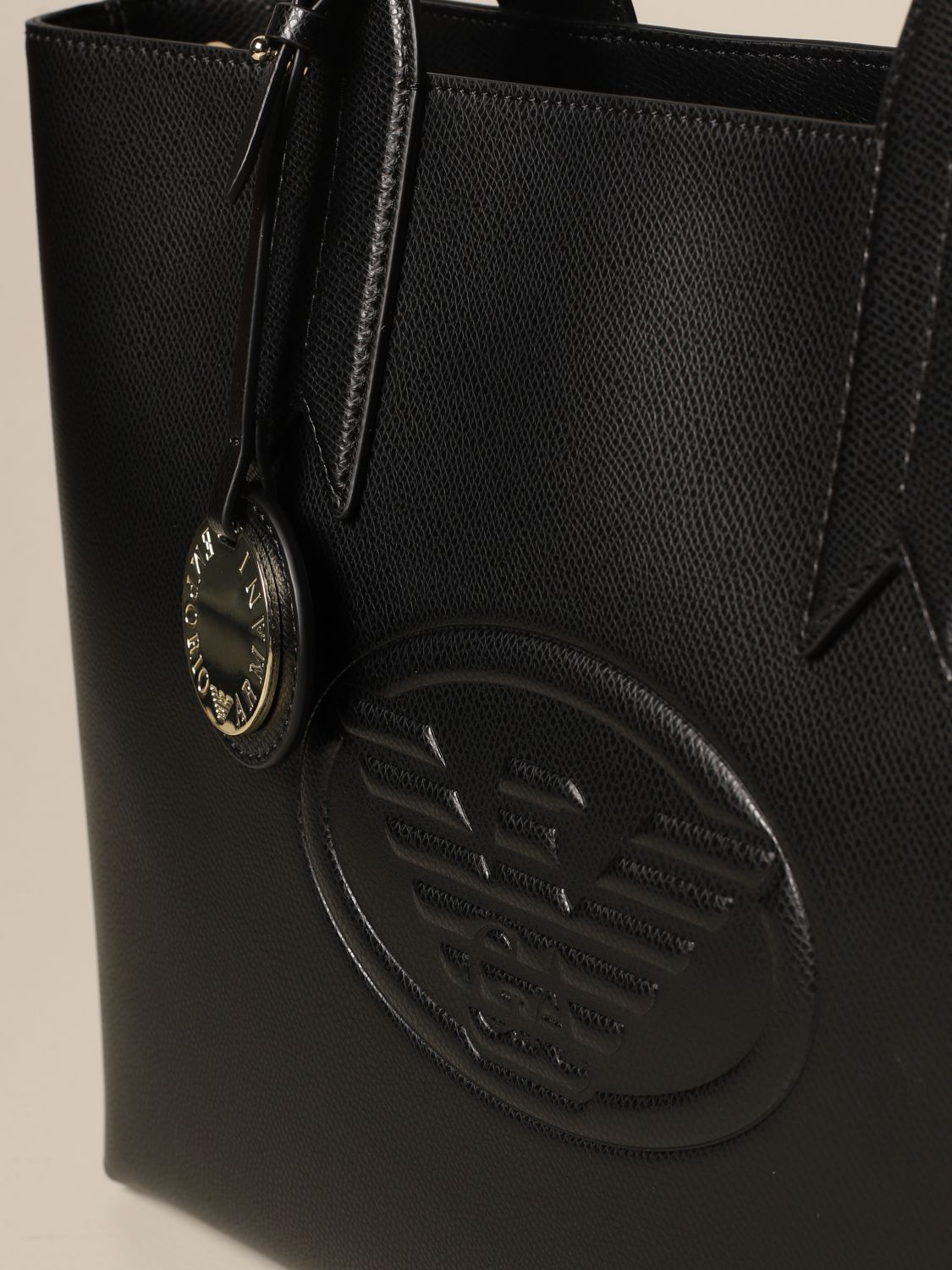 EMPORIO ARMANI: bag with embossed logo | Tote Bags Emporio Armani Women ...