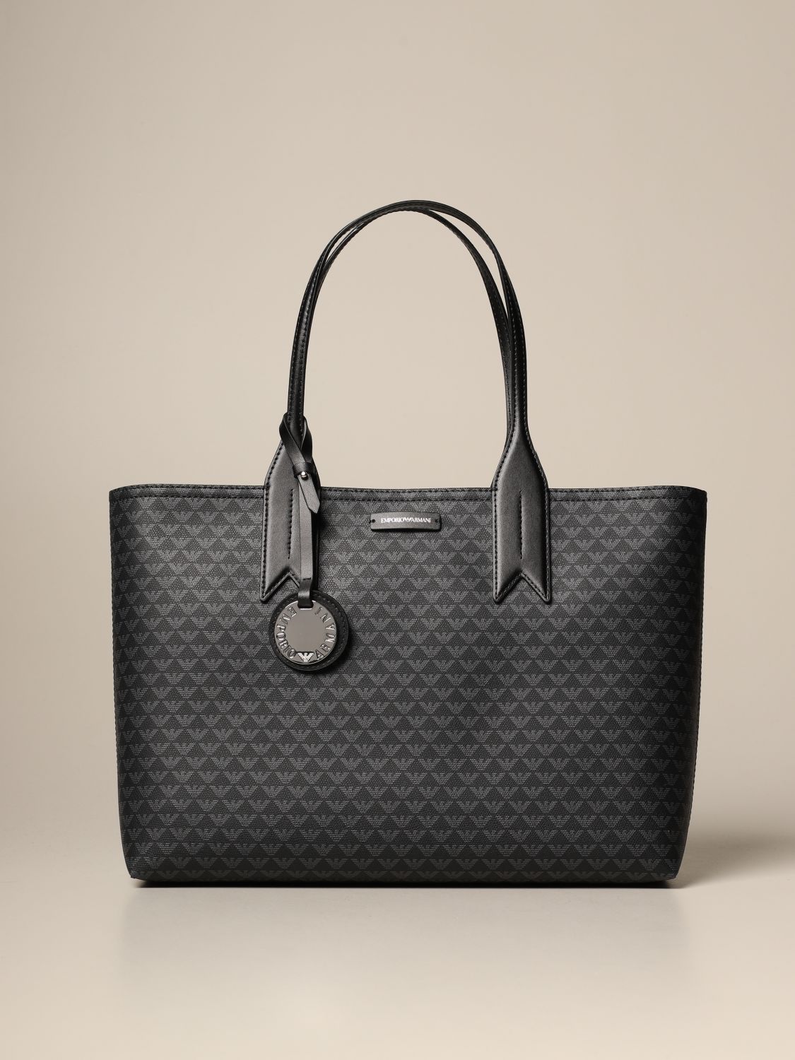 Emporio Armani shopper bag with all over logo | Tote Bags Emporio ...