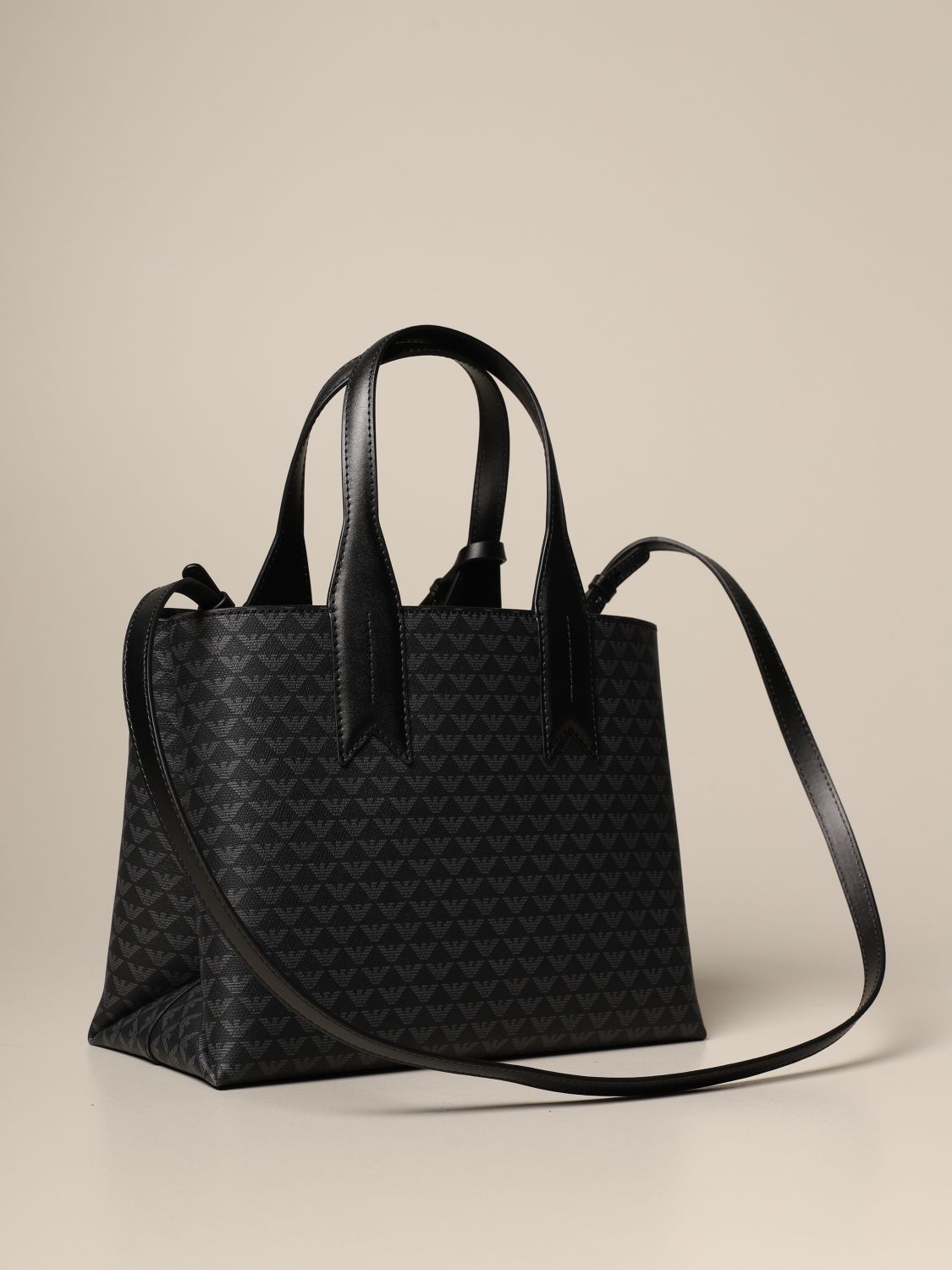 En sætning noget hit Emporio Armani Outlet: handbag with all over logo | Tote Bags Emporio Armani  Women Black | Tote Bags Emporio Armani Y3D153 YFG5E GIGLIO.COM