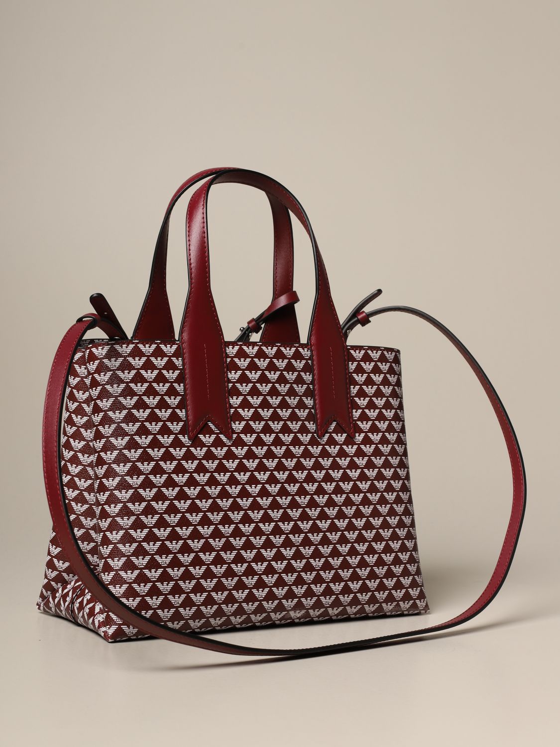 red armani tote bag