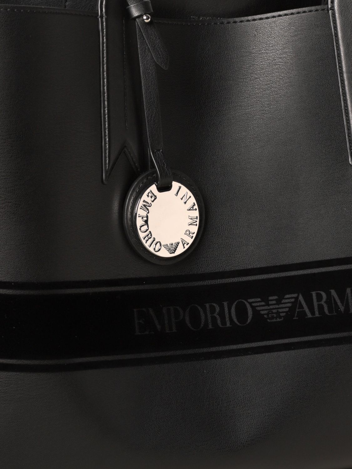 EMPORIO ARMANI: tote bags for women - Black | Emporio Armani tote bags