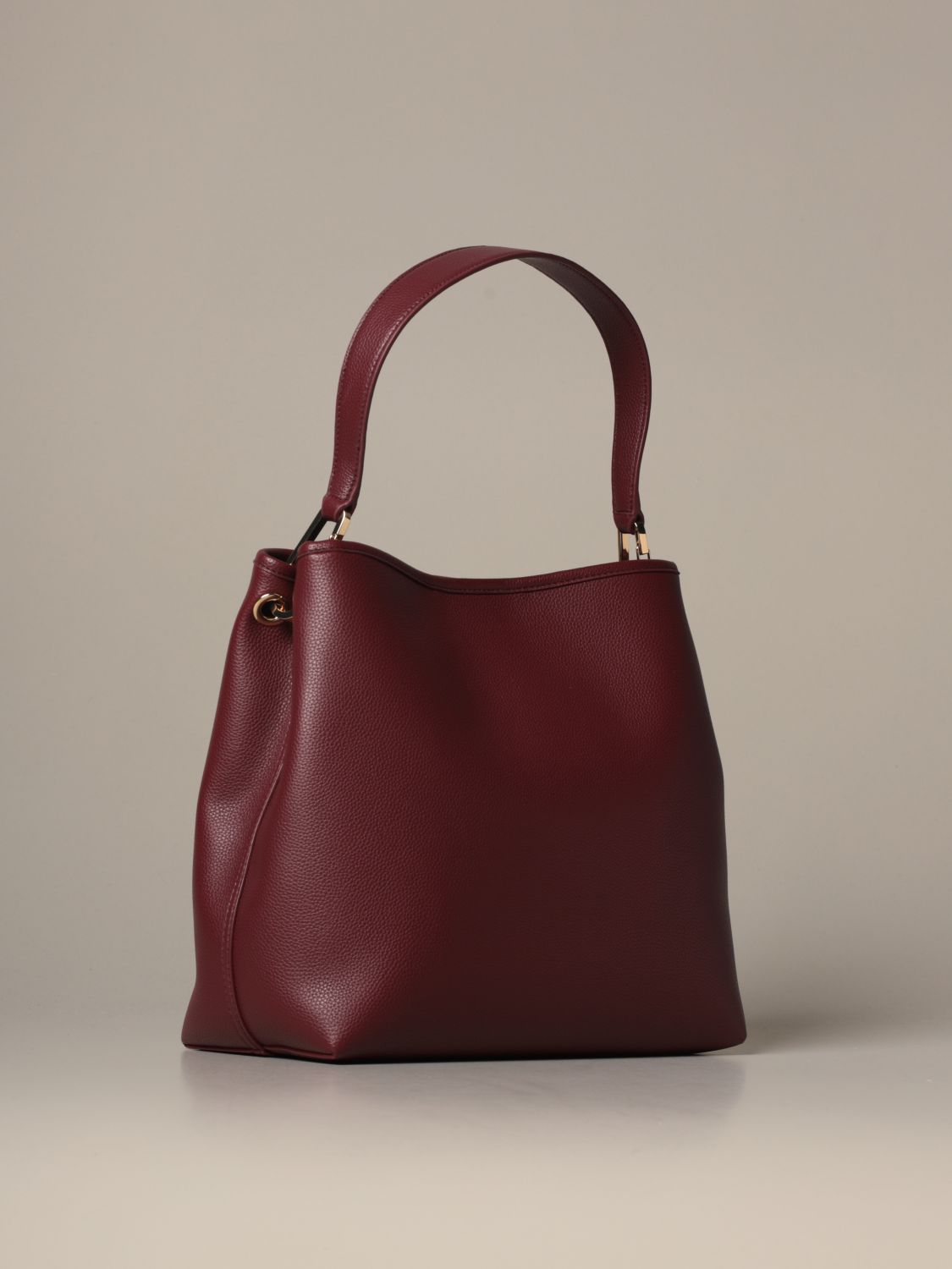 Leather crossbody bag Emporio Armani Burgundy in Leather - 27941979