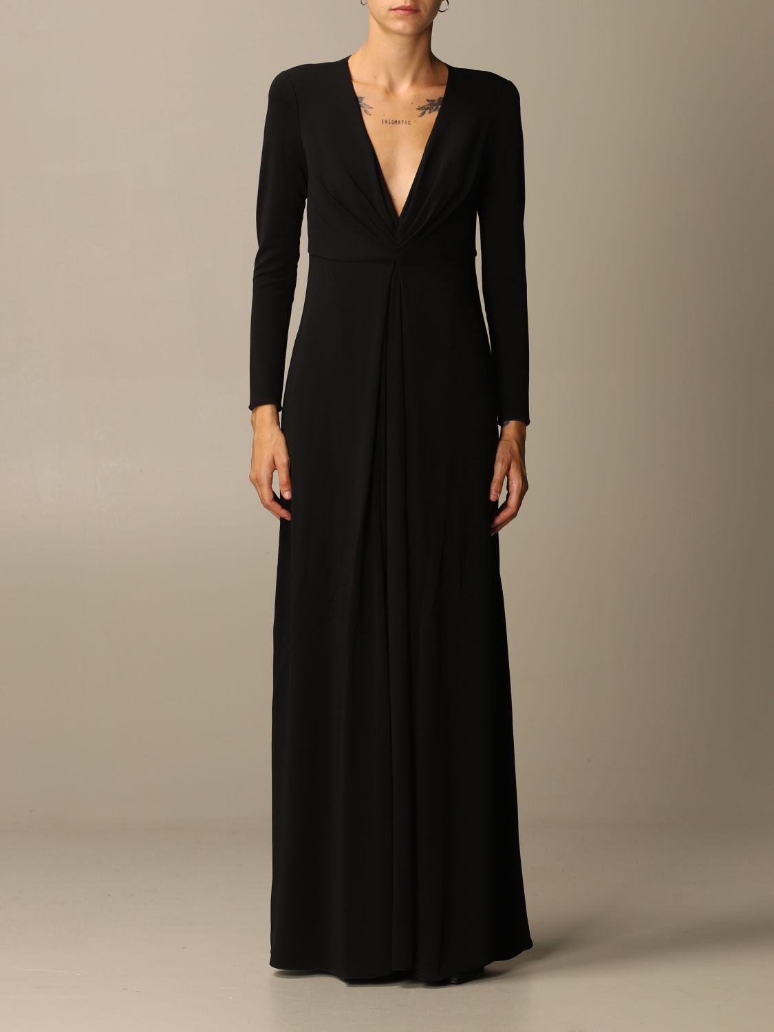 emporio armani black dress