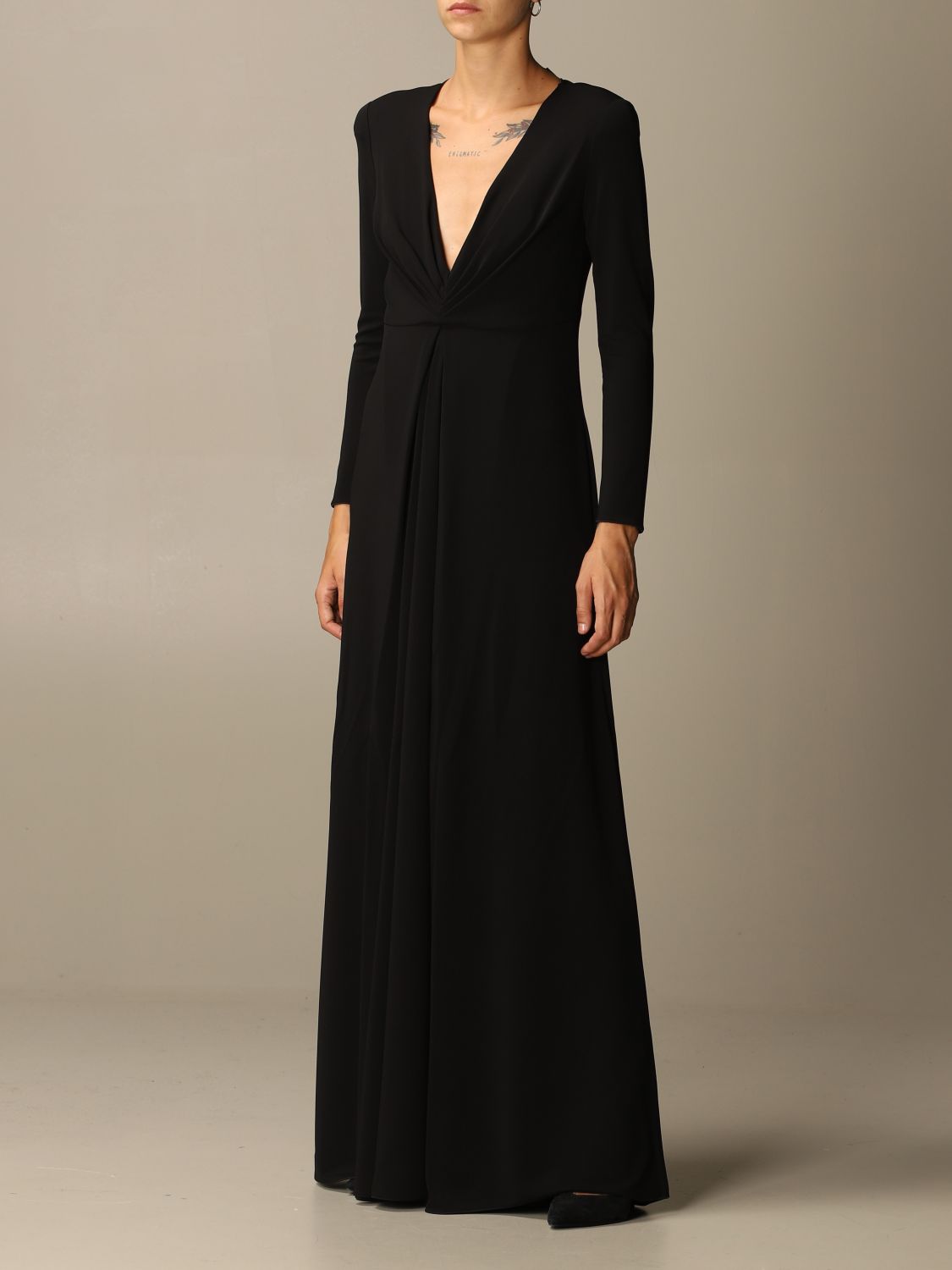 giorgio armani black dress