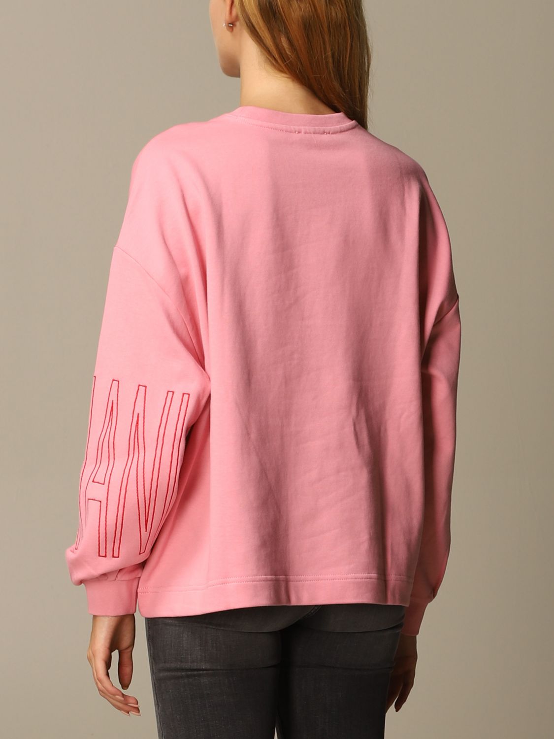 pink armani sweatshirt