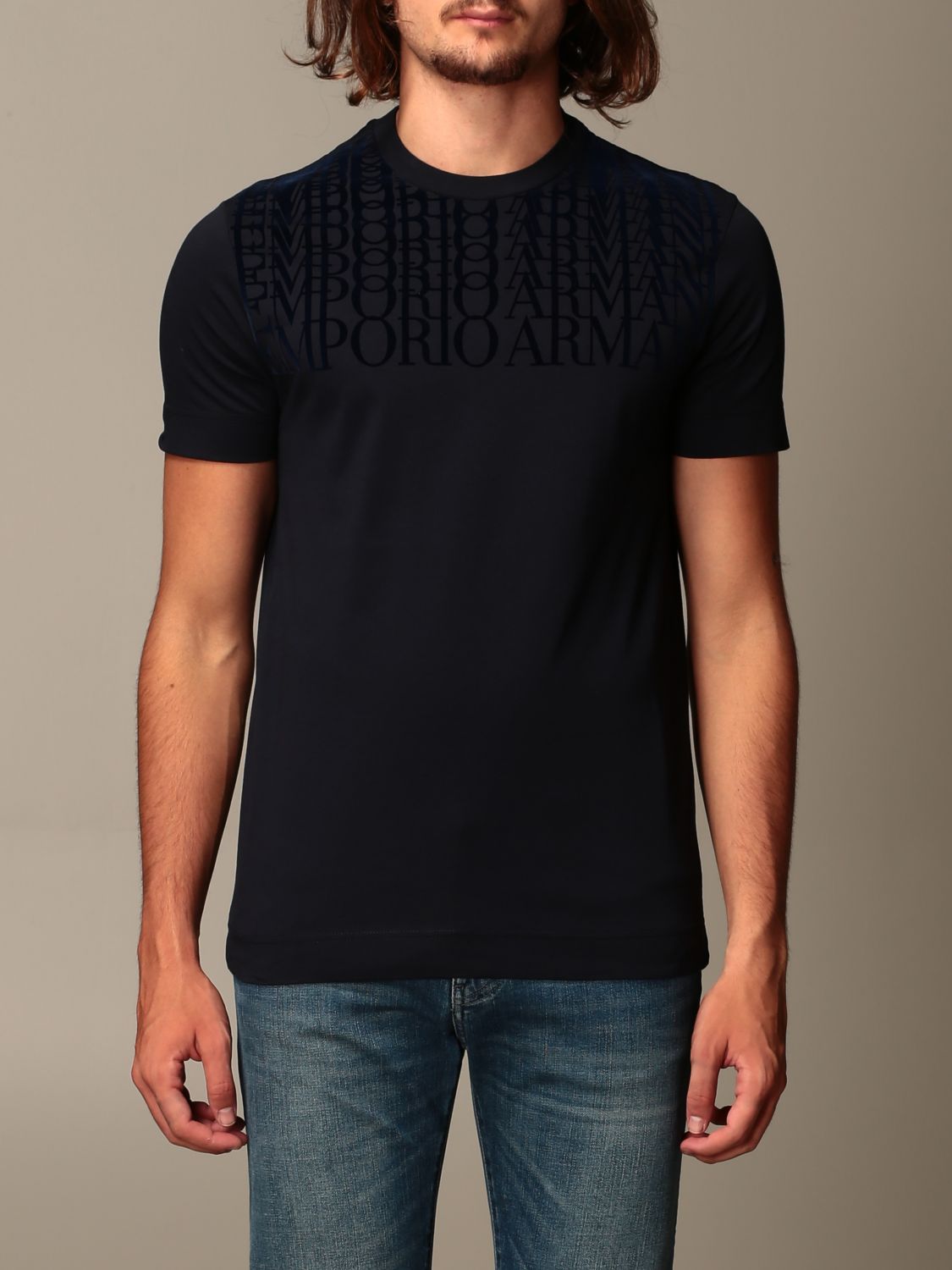 emporio armani flock shirt