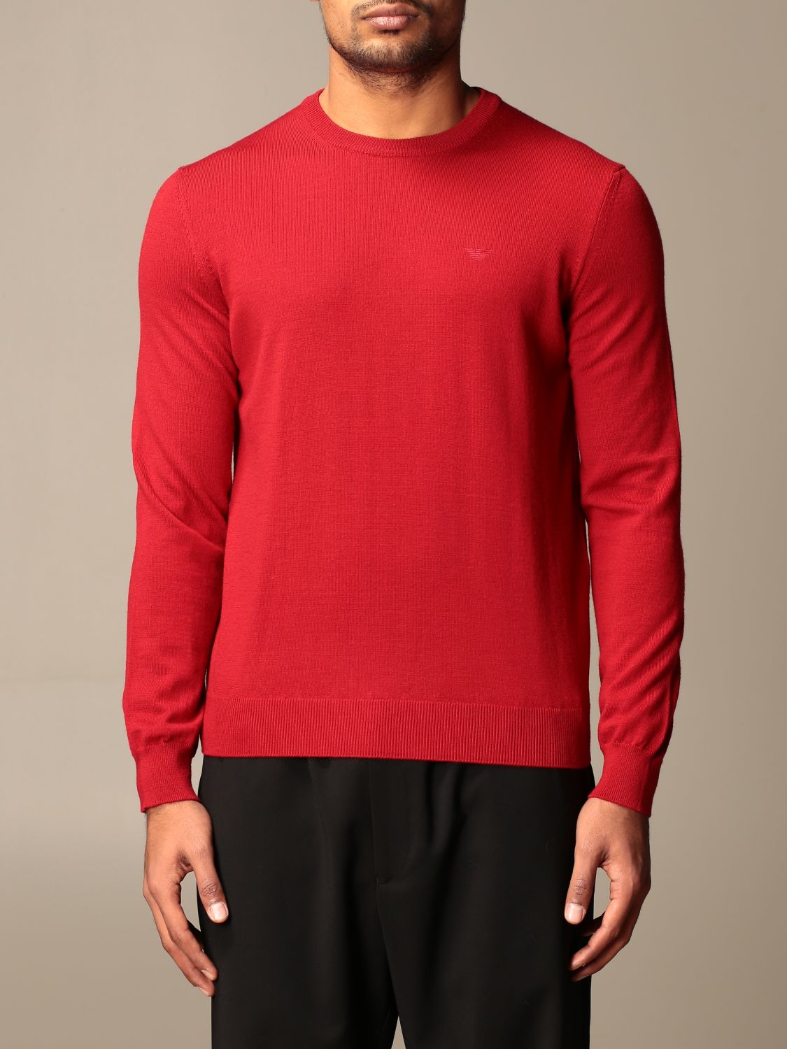 armani red sweater