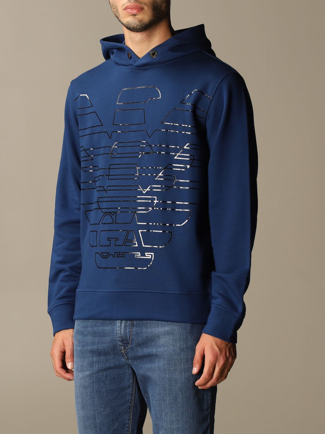 black royal blue sweatshirt