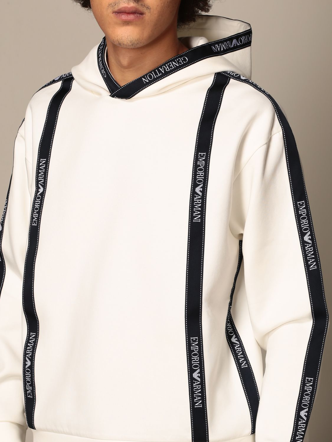 emporio armani sweatshirt white