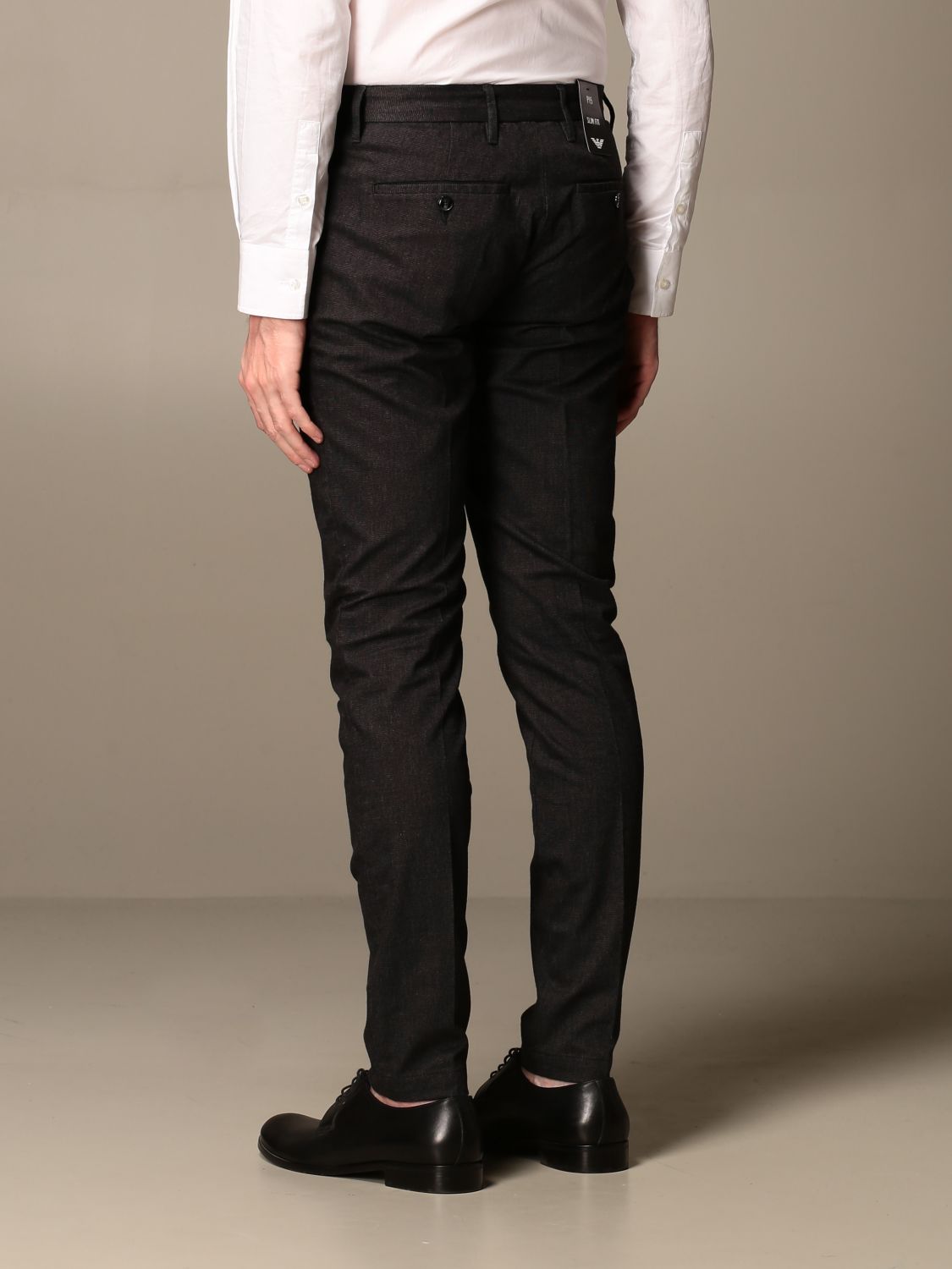 black armani trousers