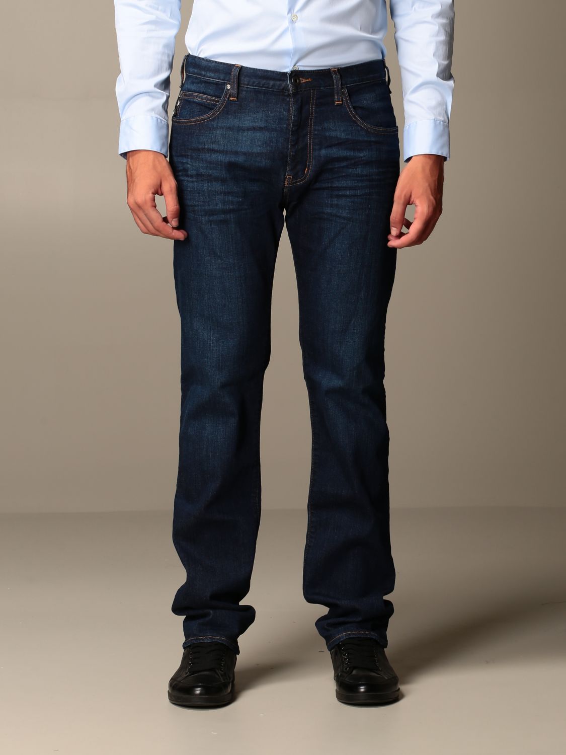 Emporio Armani Outlet: Regular fit jeans - Denim | Emporio Armani jeans  8N1J45 1V0LZ online on 