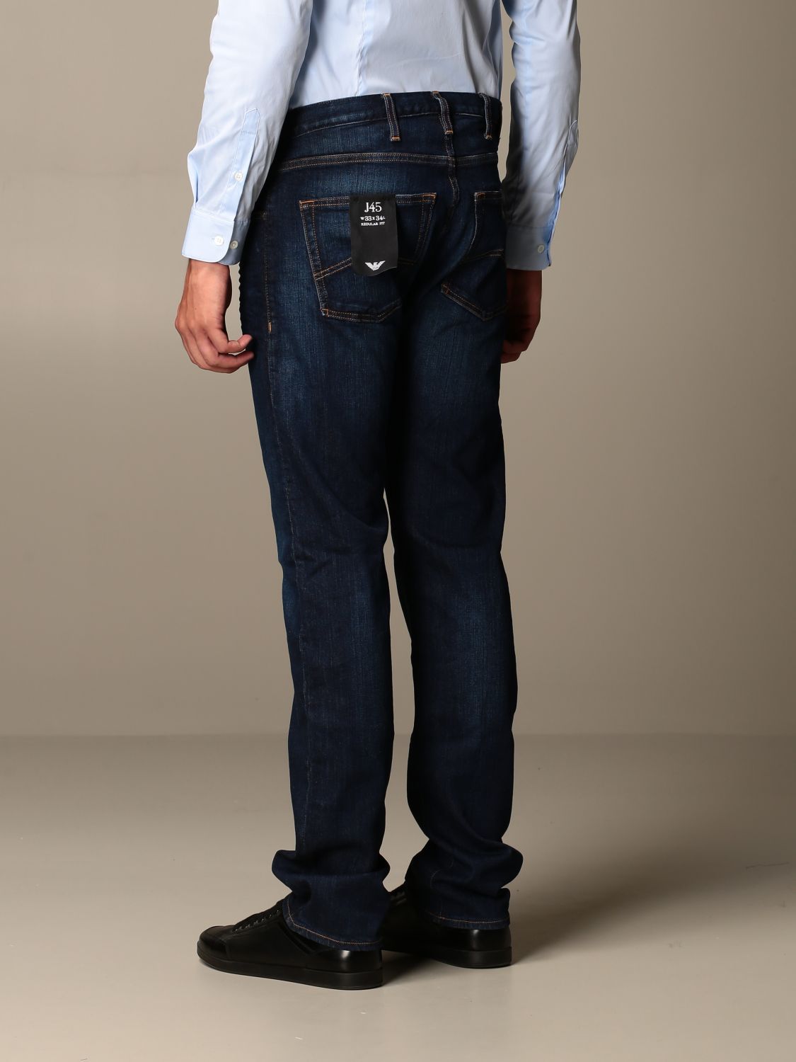 Emporio Armani Outlet: Regular jeans - Denim | Emporio Armani jeans 8N1J45 1V0LZ online on GIGLIO.COM