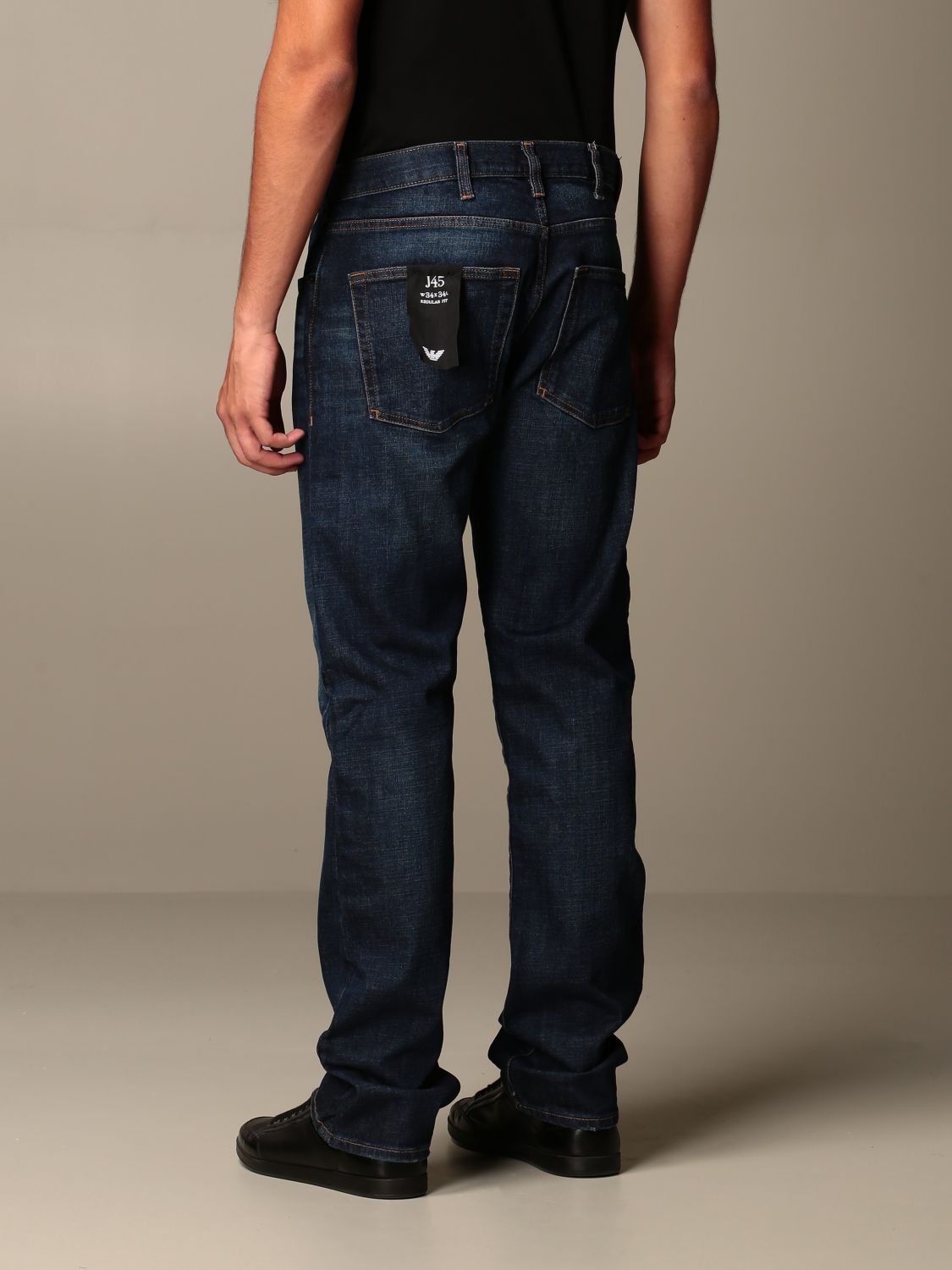 Emporio Armani Outlet: Regular fit jeans Denim | Emporio jeans 1D7VZ online GIGLIO.COM