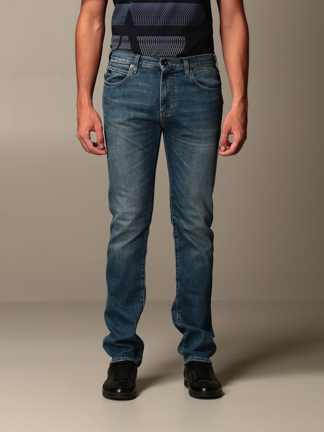 ring noorden Vaardigheid Emporio Armani Outlet: Regular fit jeans - Denim | Emporio Armani jeans  6H1J45 1DN7Z online on GIGLIO.COM