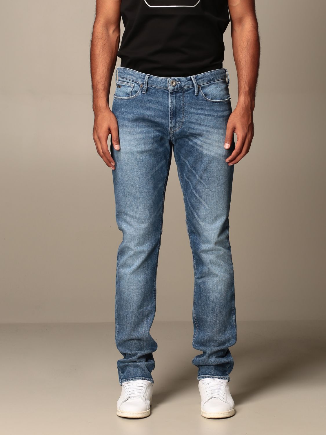 Emporio Armani jeans in used stretch denim | Jeans Emporio Armani Men ...
