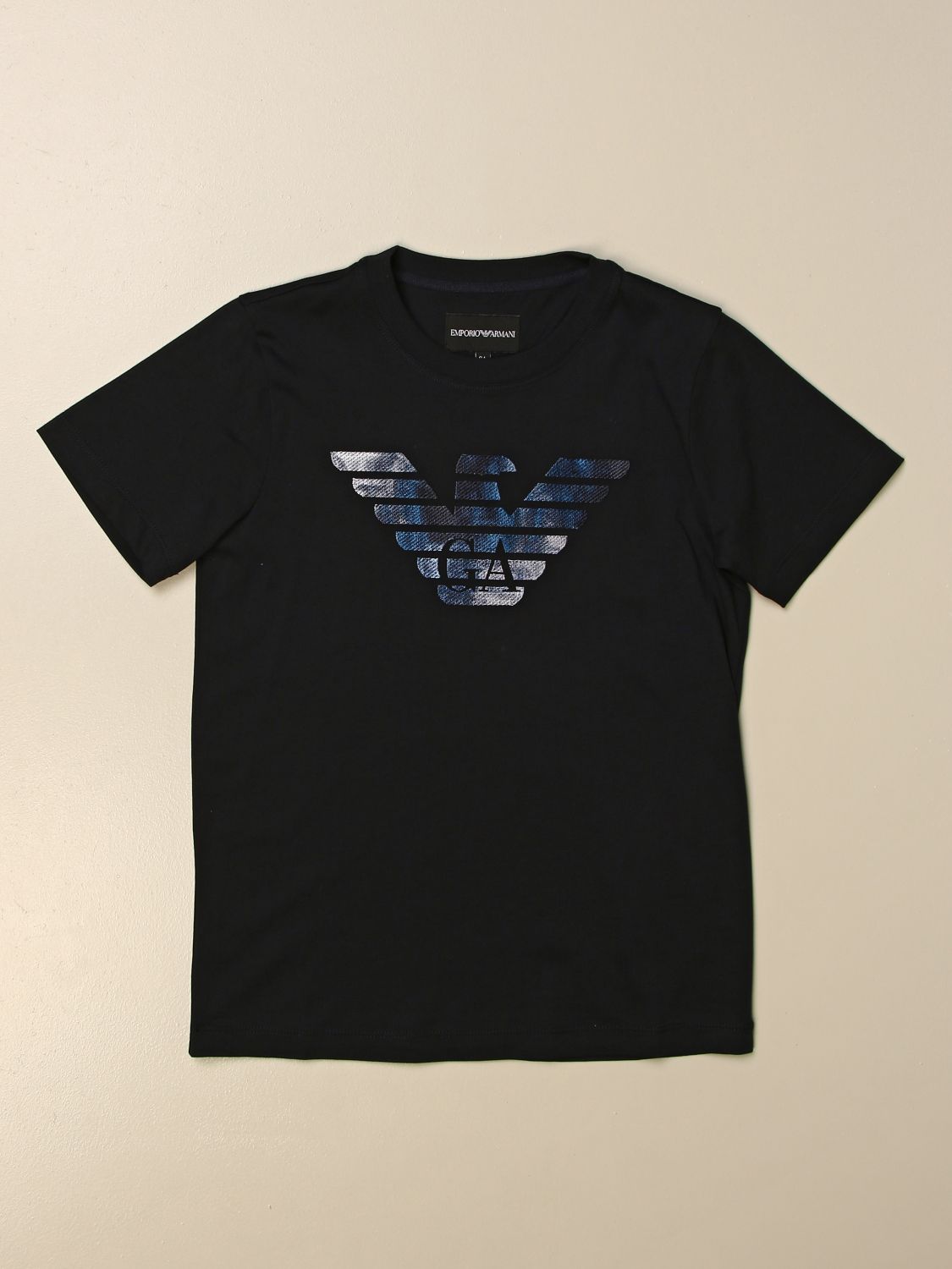 Forensische geneeskunde residentie Diploma Emporio Armani Outlet: T-shirt with big eagle logo - Blue | Emporio Armani  t-shirt 6H4TA9 1JDXZ online on GIGLIO.COM