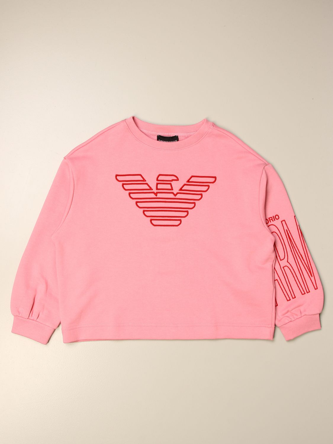 armani crew neck sweatshirt
