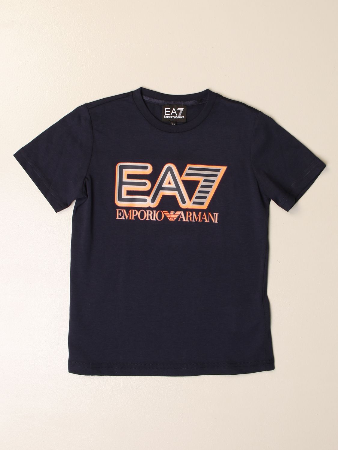 Ea7 Outlet: cotton t-shirt with logo - Blue | T-Shirt Ea7 6HBT53 BJ7CZ  GIGLIO.COM