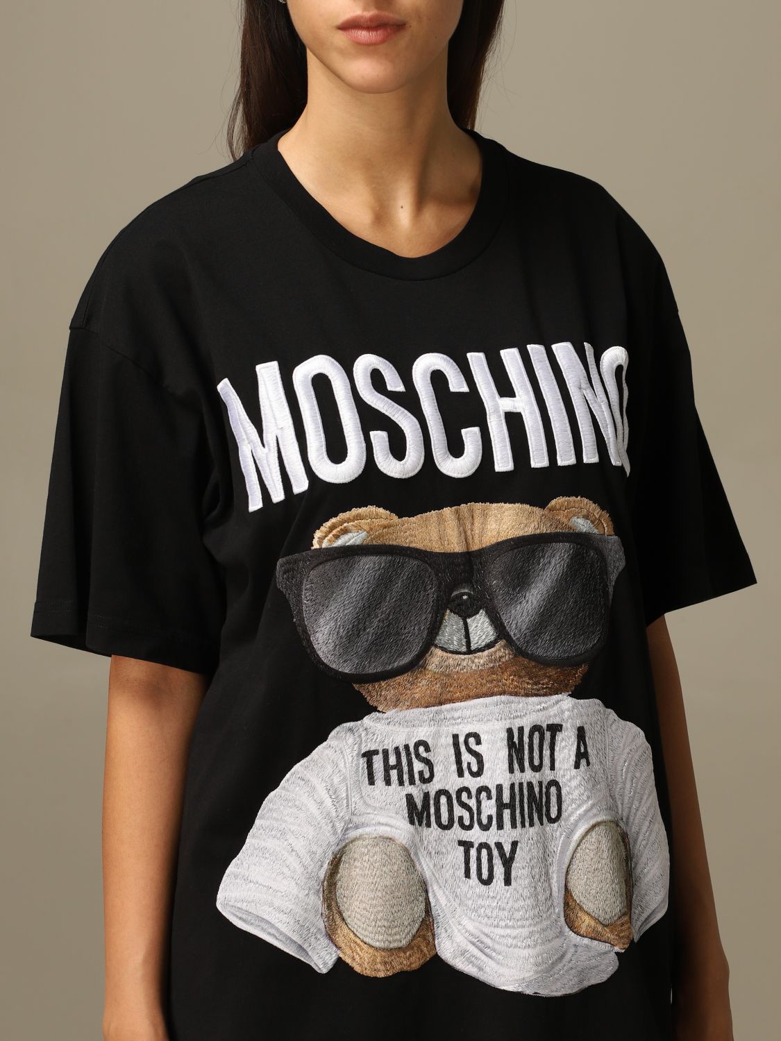 black moschino shirt